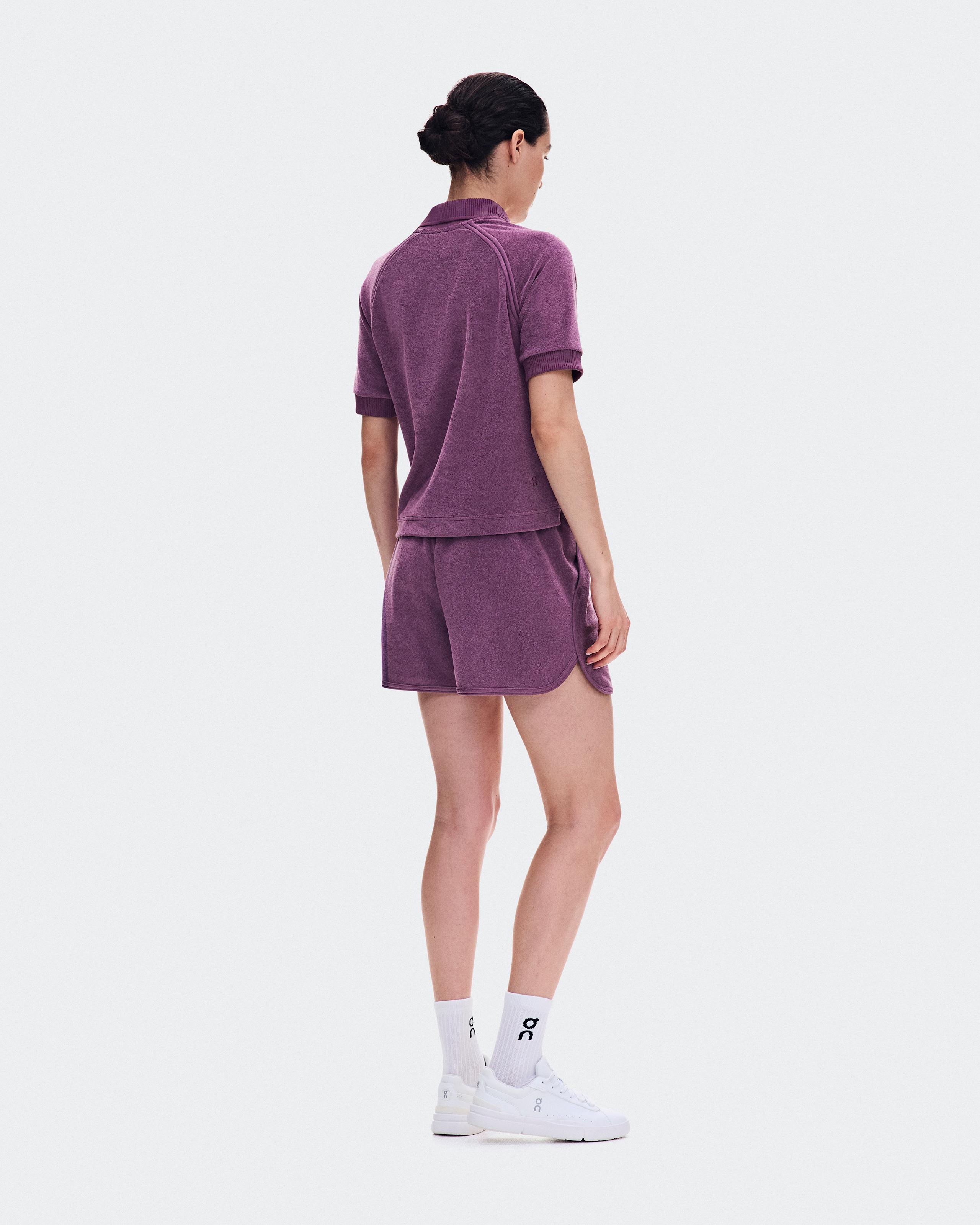 Шорты On Courtside Shorts Terry женские, кассис — фото 3