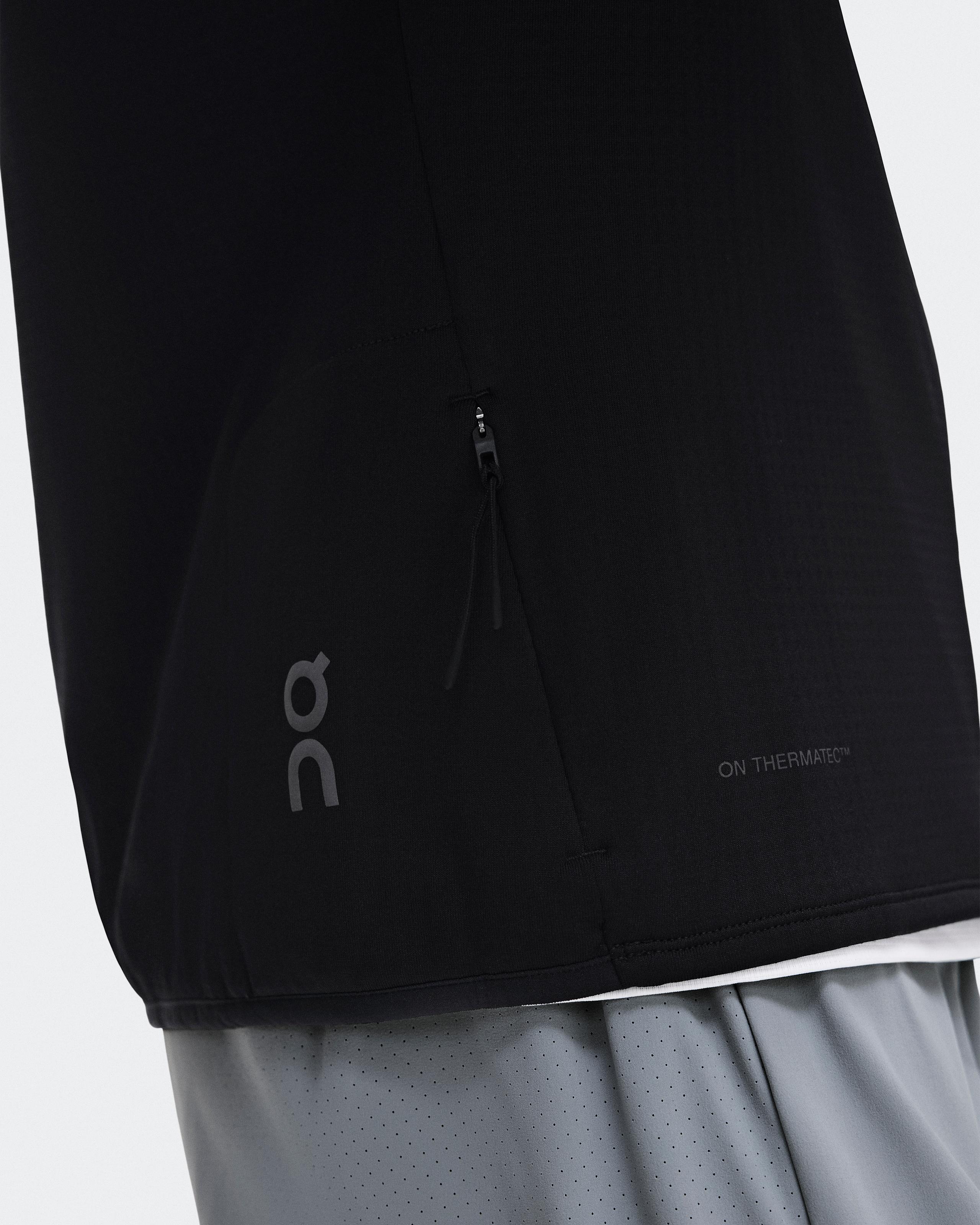 Мужское беговое худи On Climate Zip Hoodie, Black — фото 6