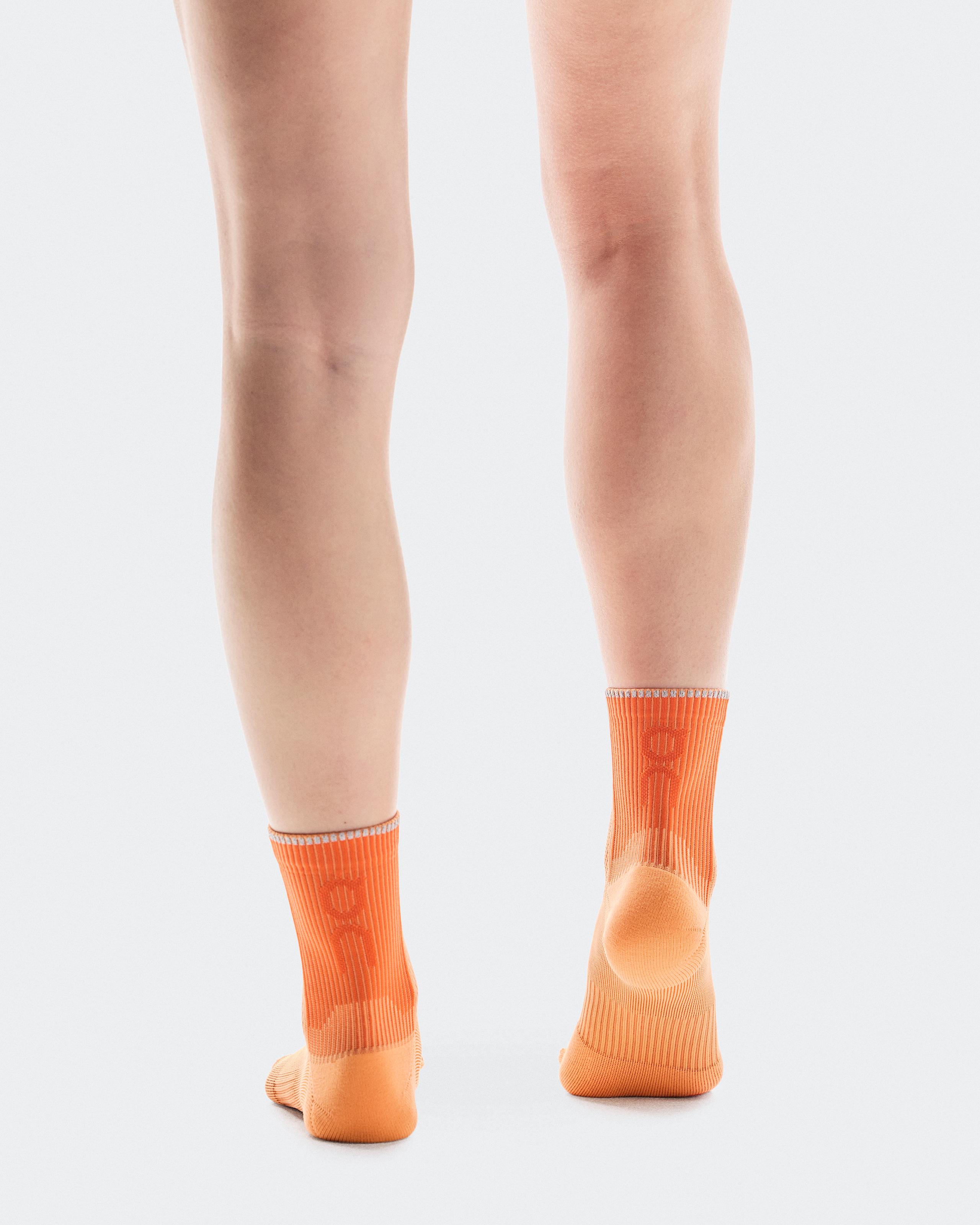 Носки Performance Run Sock Mid, Tangerine / Flame — фото 3