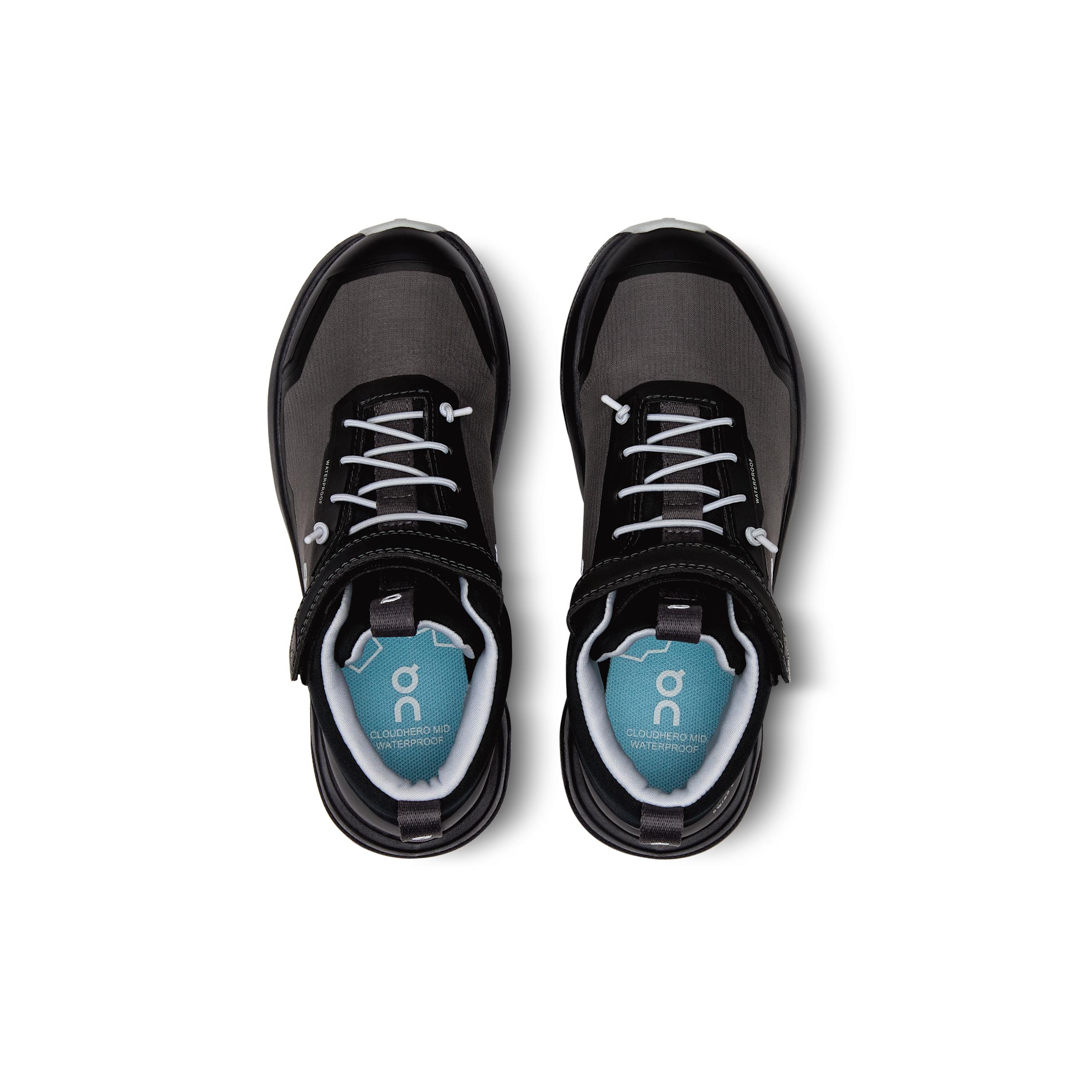 Кроссовки On Cloudhero Mid Waterproof, графитовые с чёрным — фото 2