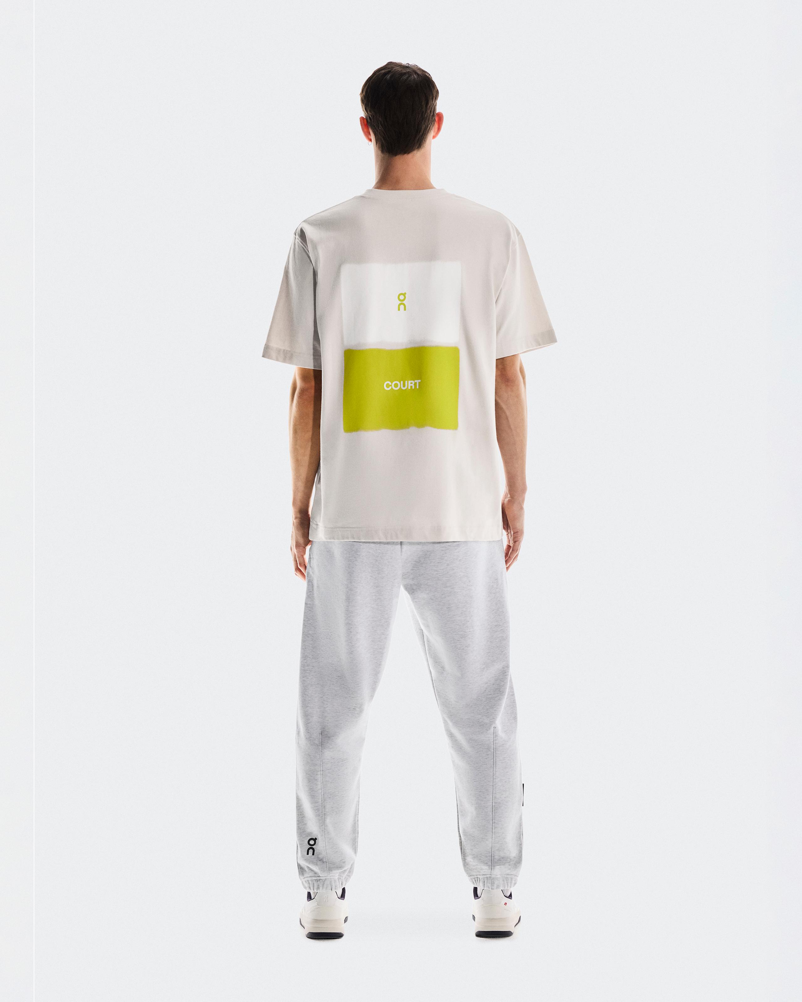 Мужская футболка On Club-T Graphic Tennis, Silver — фото 2