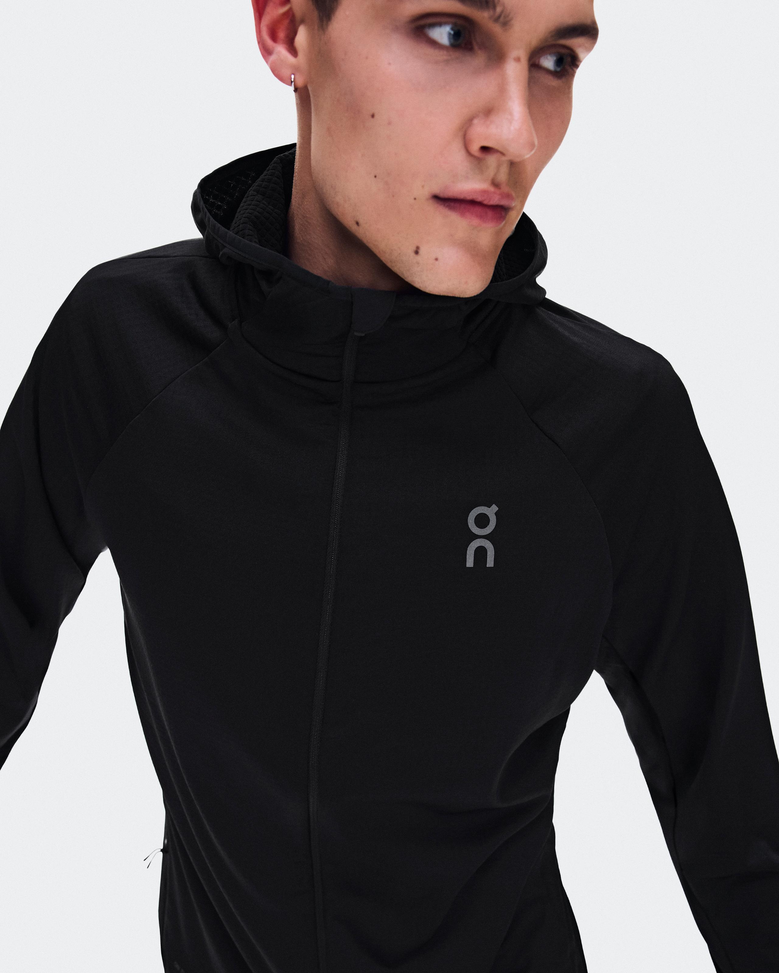 Мужское беговое худи On Climate Zip Hoodie, Black — фото 5