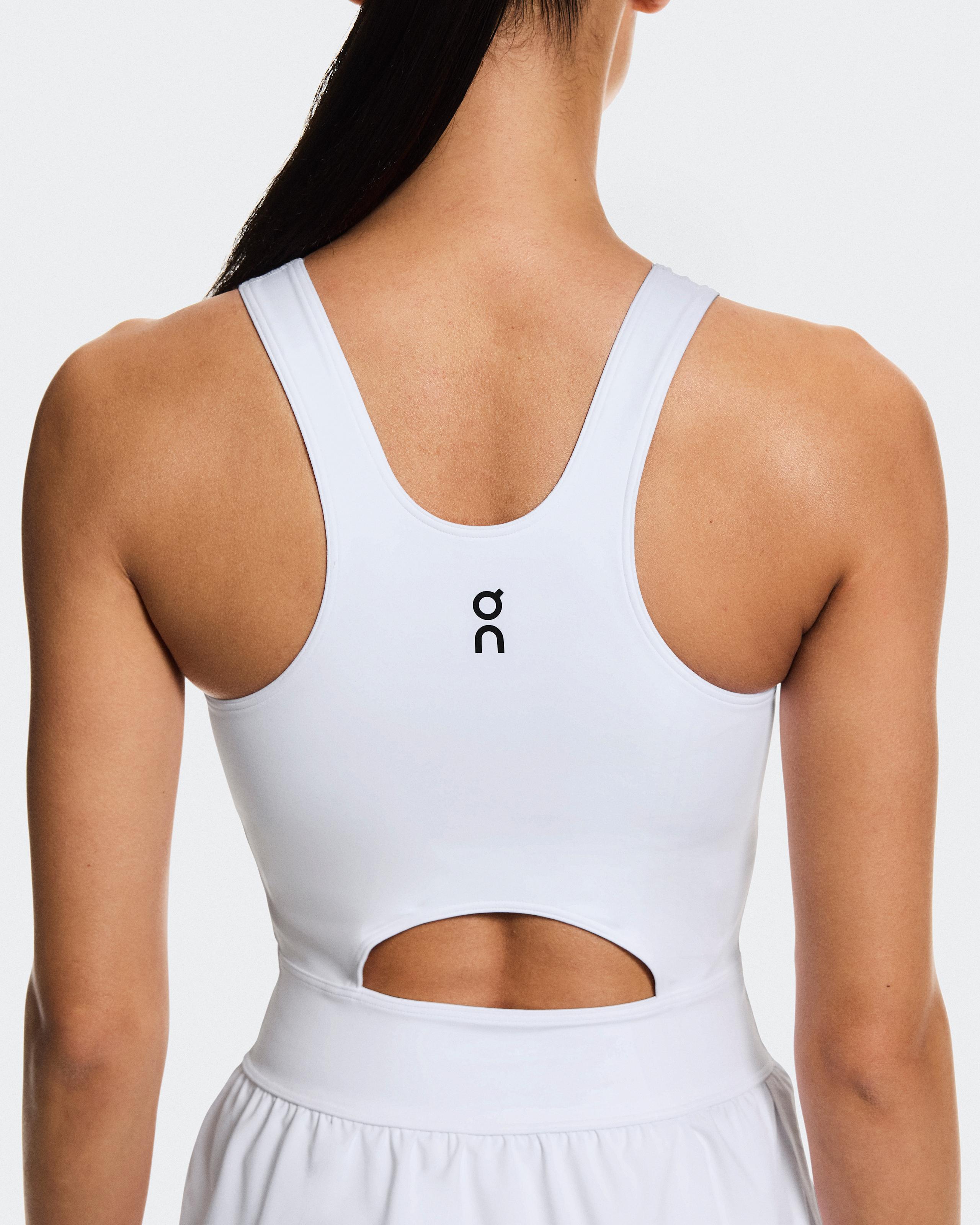 Женское платье On Court Dress Split, White — фото 5