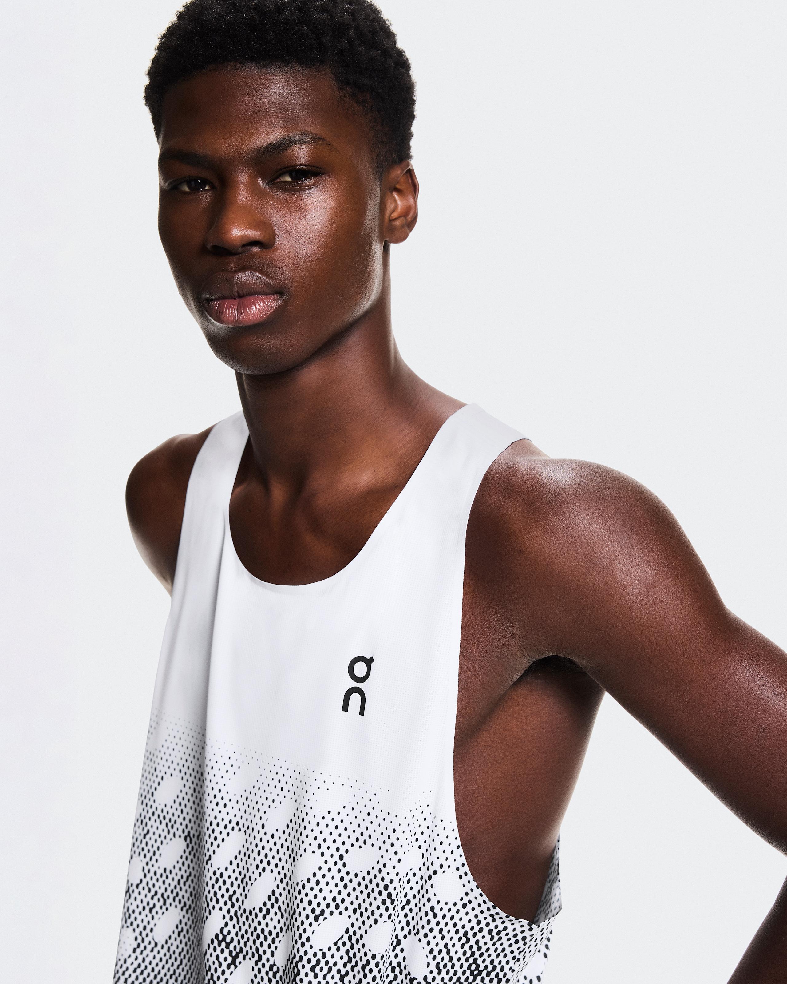 Мужская майка On Zero Singlet, White / Iron — фото 5