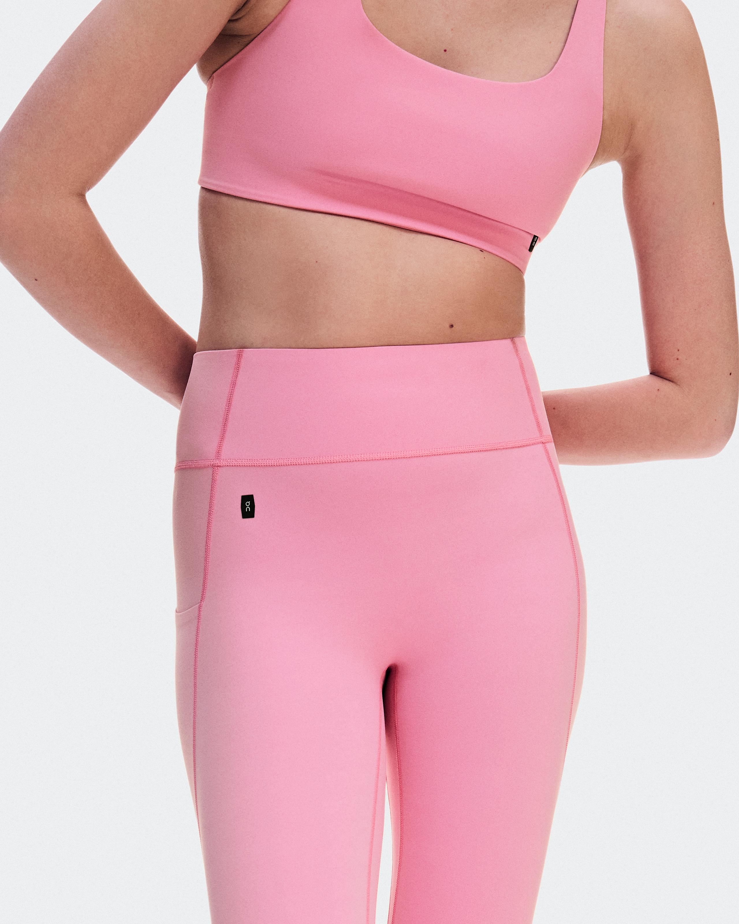 Тайтсы On Studio Leggings 7/8 женские, магнолиево-кремовые — фото 4