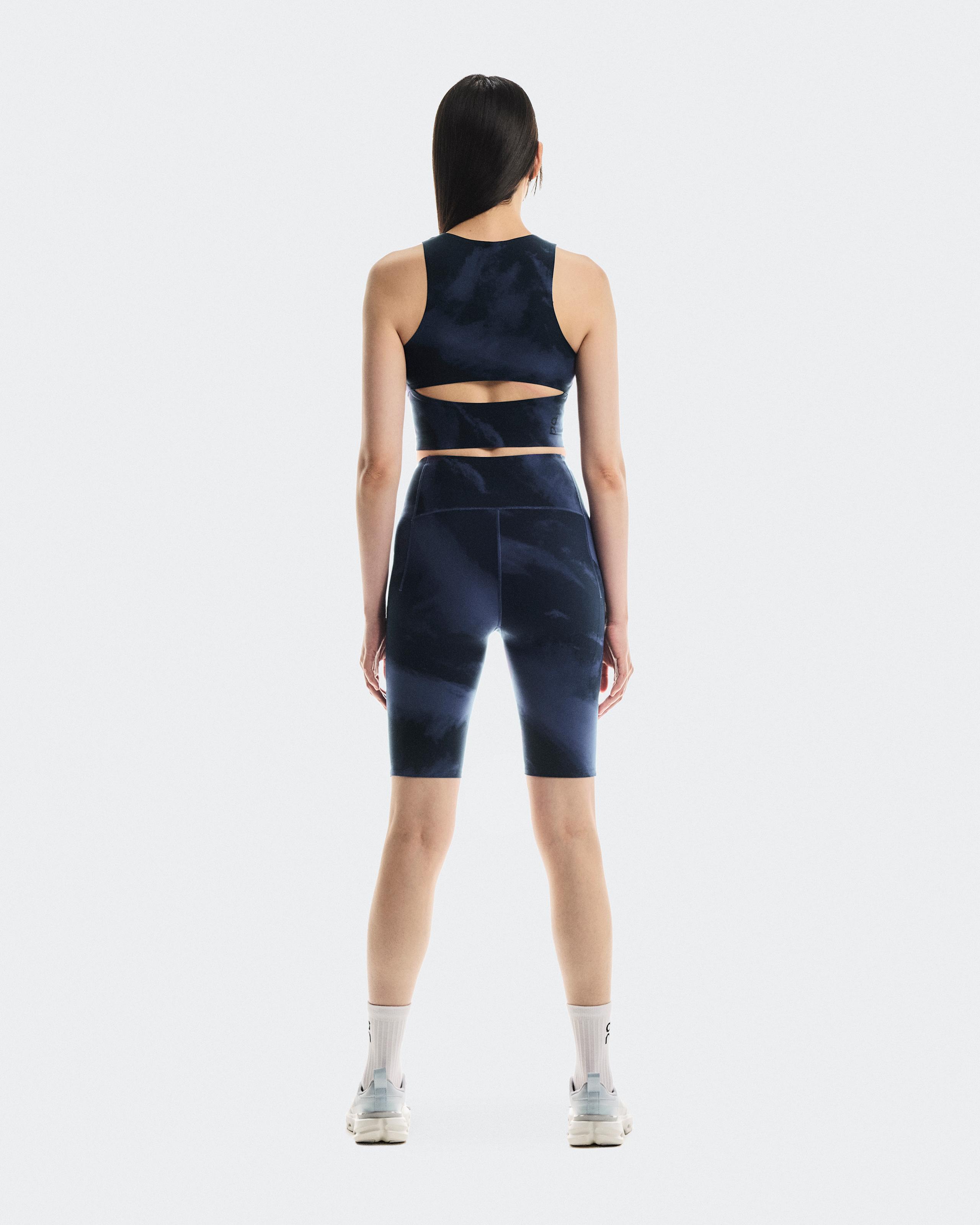 Женский топ On Studio Open Back Crop, Acai / Navy — фото 2
