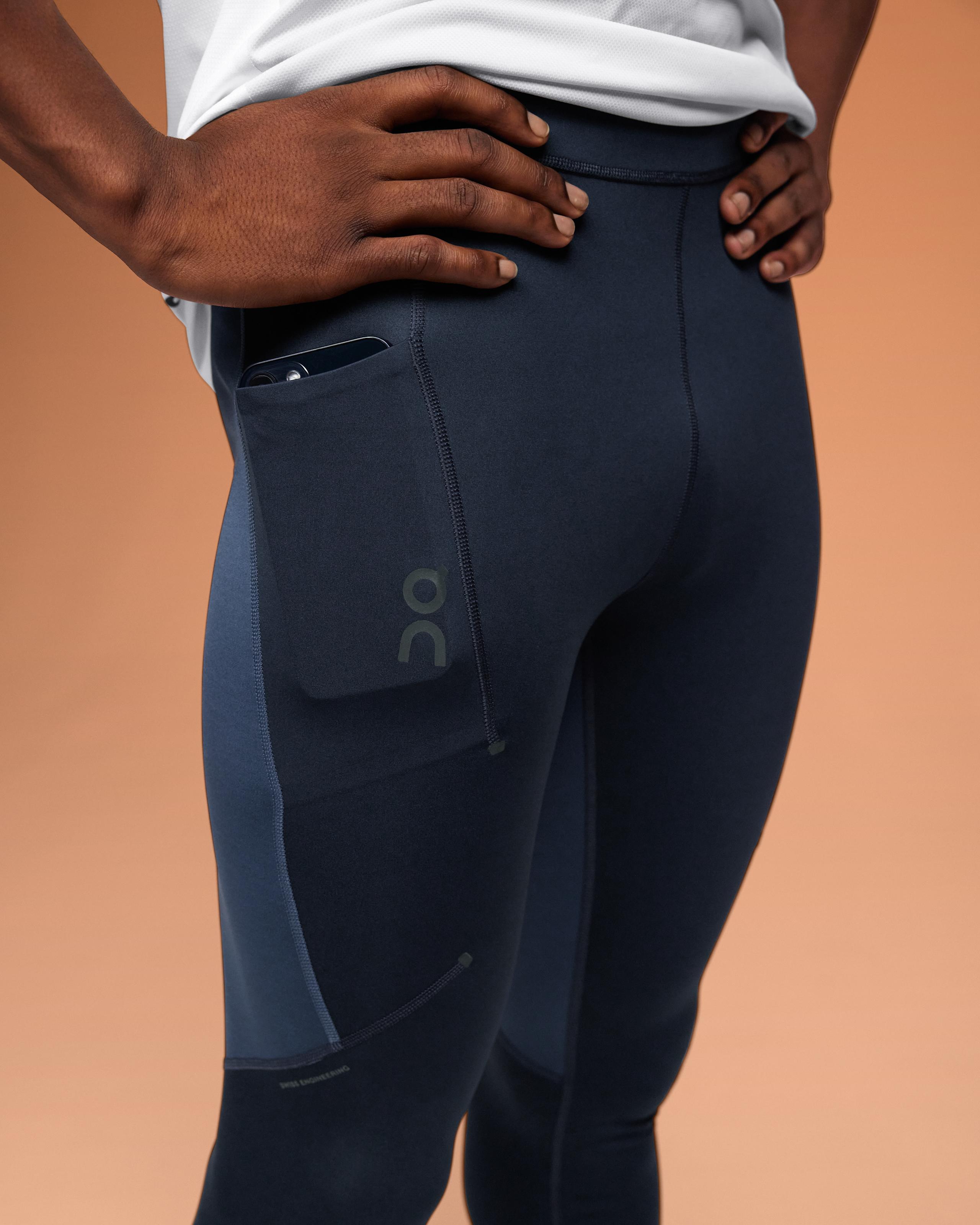 Мужские тайтсы On Performance Tights, Navy / Denim — фото 5