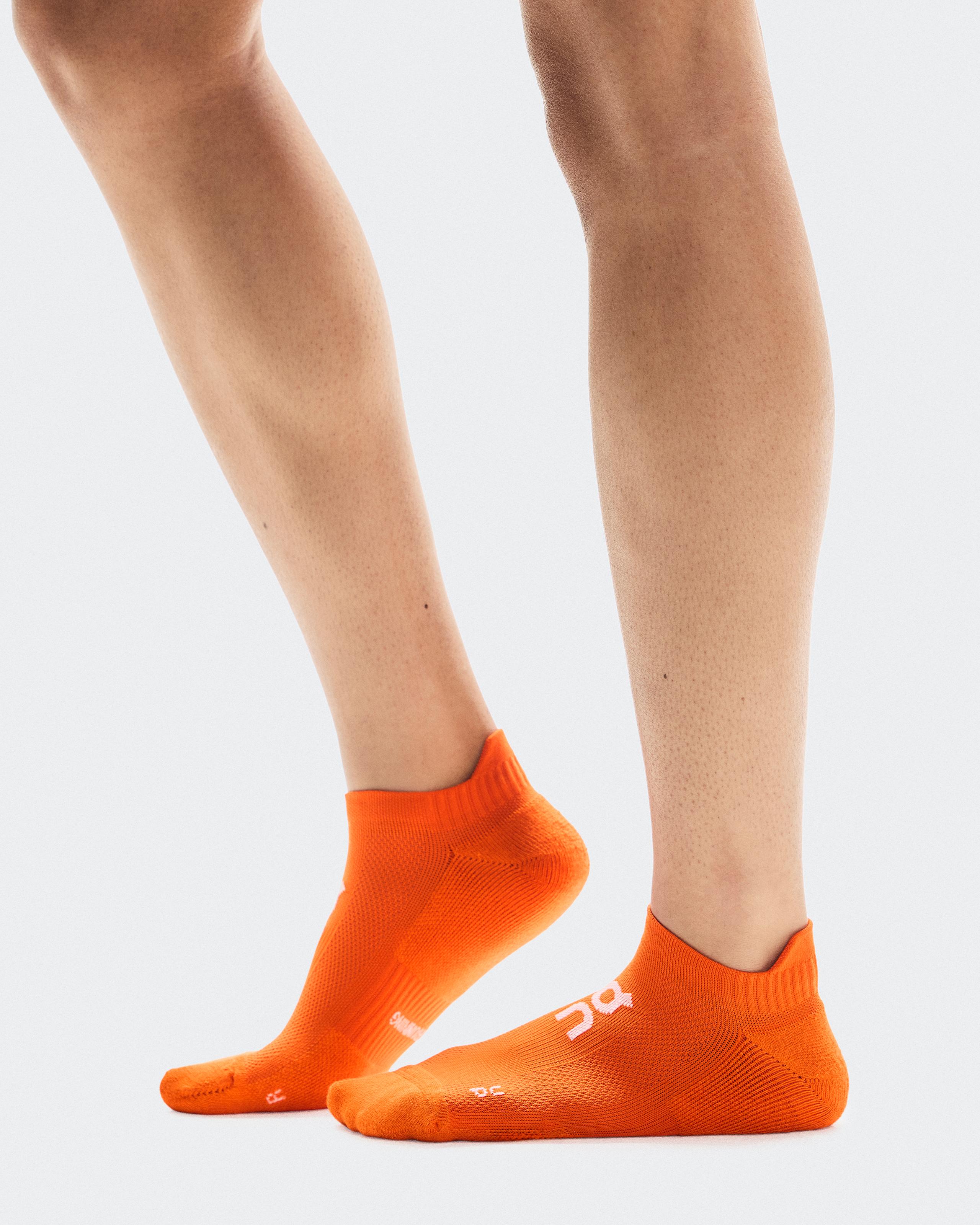 Носки Core Run Sock Low 2P, огненно-оранжевый/розовый — фото 2