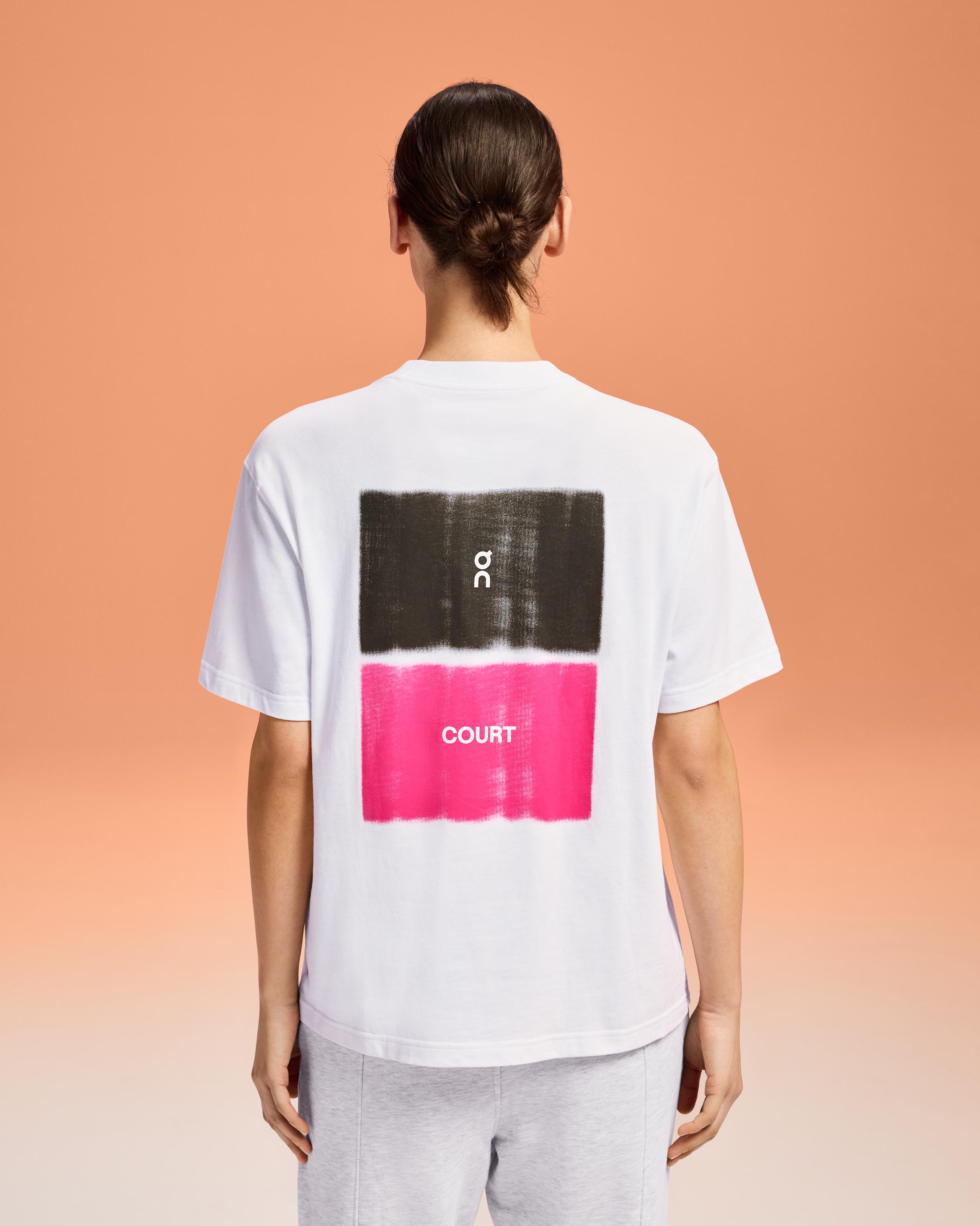 Женская футболка On Club-T Graphic Tennis, White — фото 3