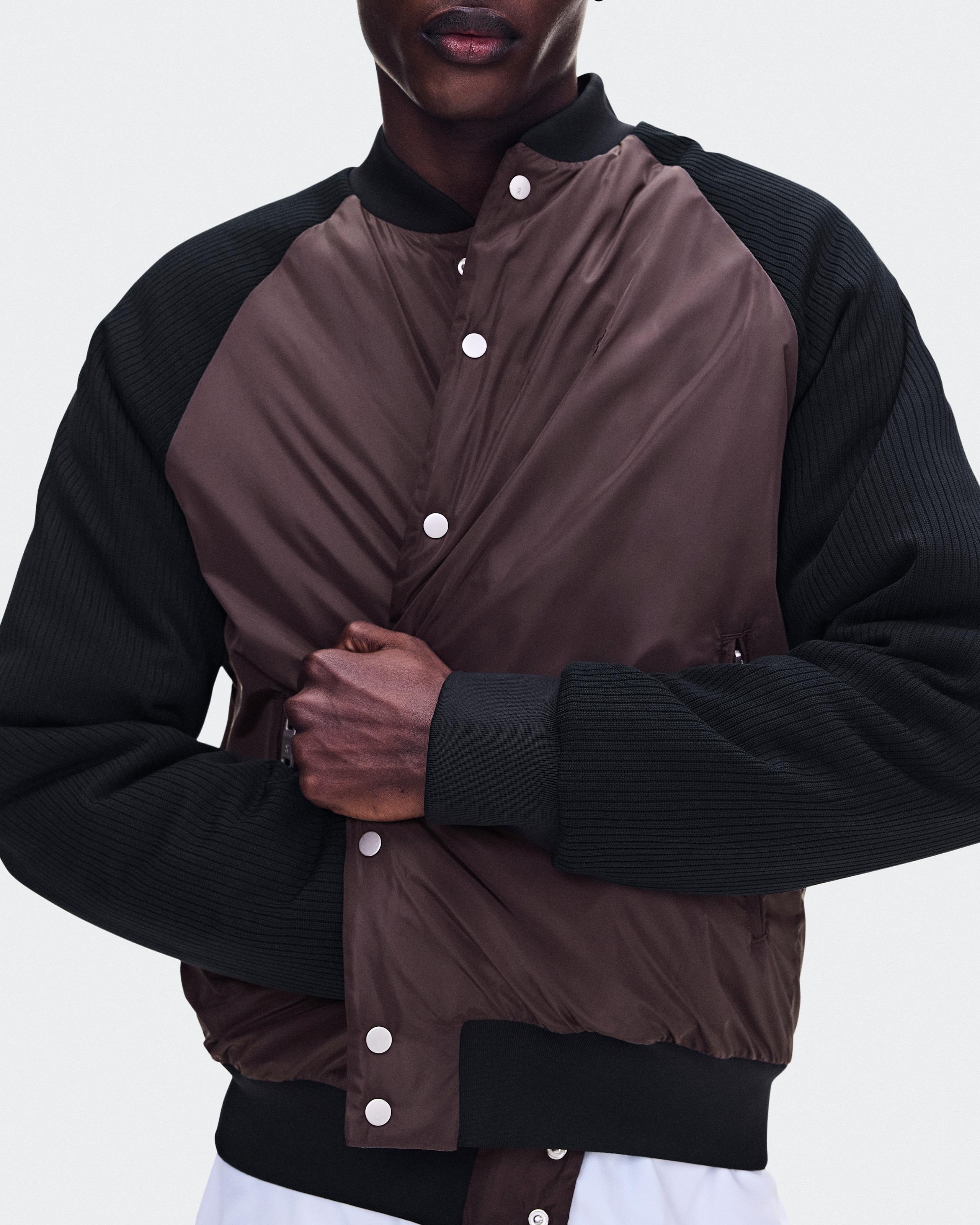 Мужская куртка-бомбер On Courtside Bomber, Mulberry / Black — фото 7