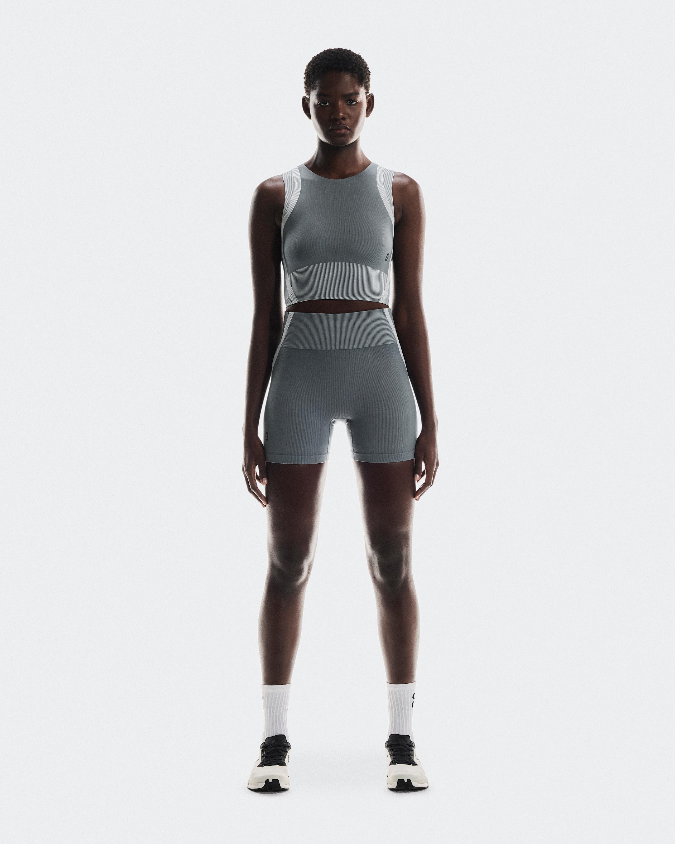 Женские шорты On Studio Knit Shorts, Rock / Glacier — фото 2