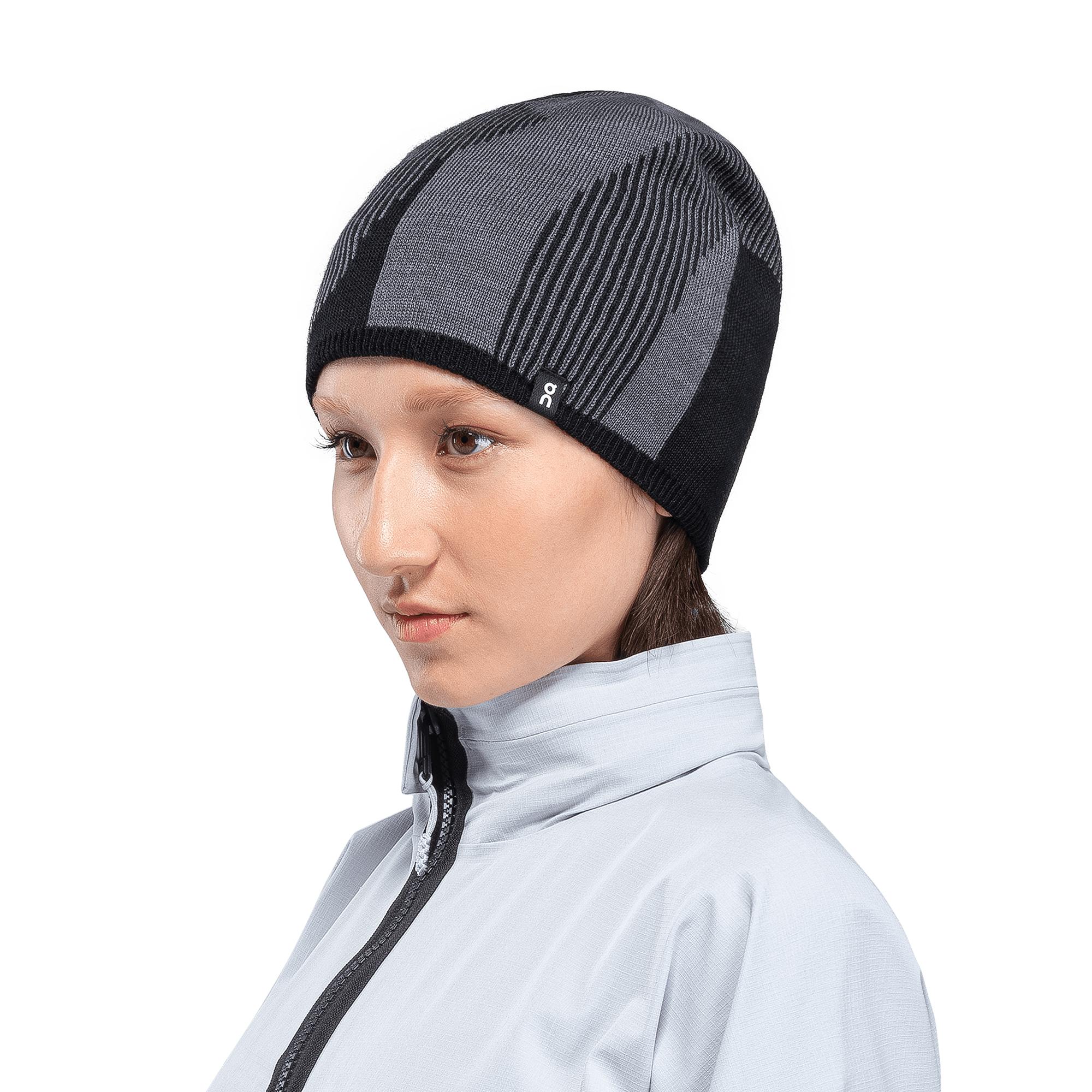 Шапка Explorer Merino Beanie, серо-чёрная — фото 2