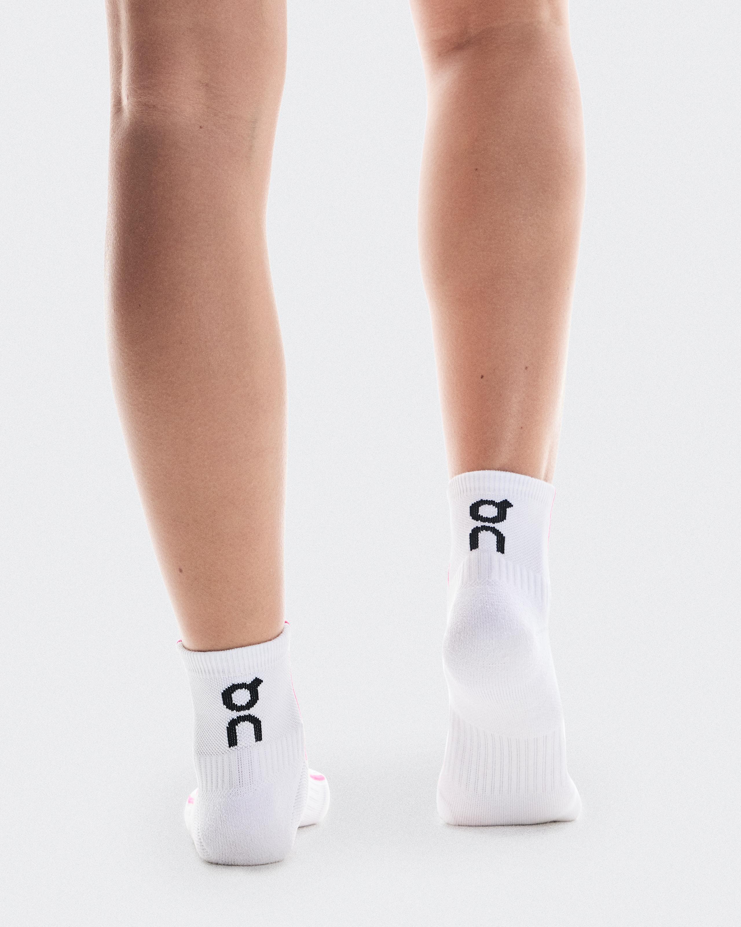 Носки On Court Sock Mid, White / Pink — фото 3