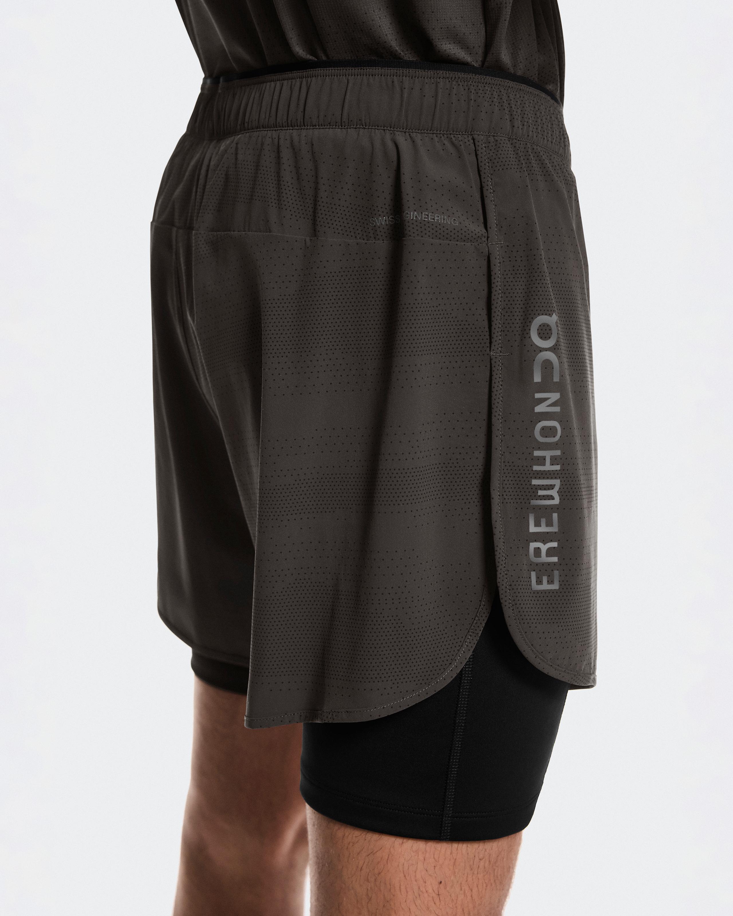 Мужские шорты 2-in-1 Shorts Erewhon, цвет Espresso / Black (эспрессо / чёрный) — фото 6