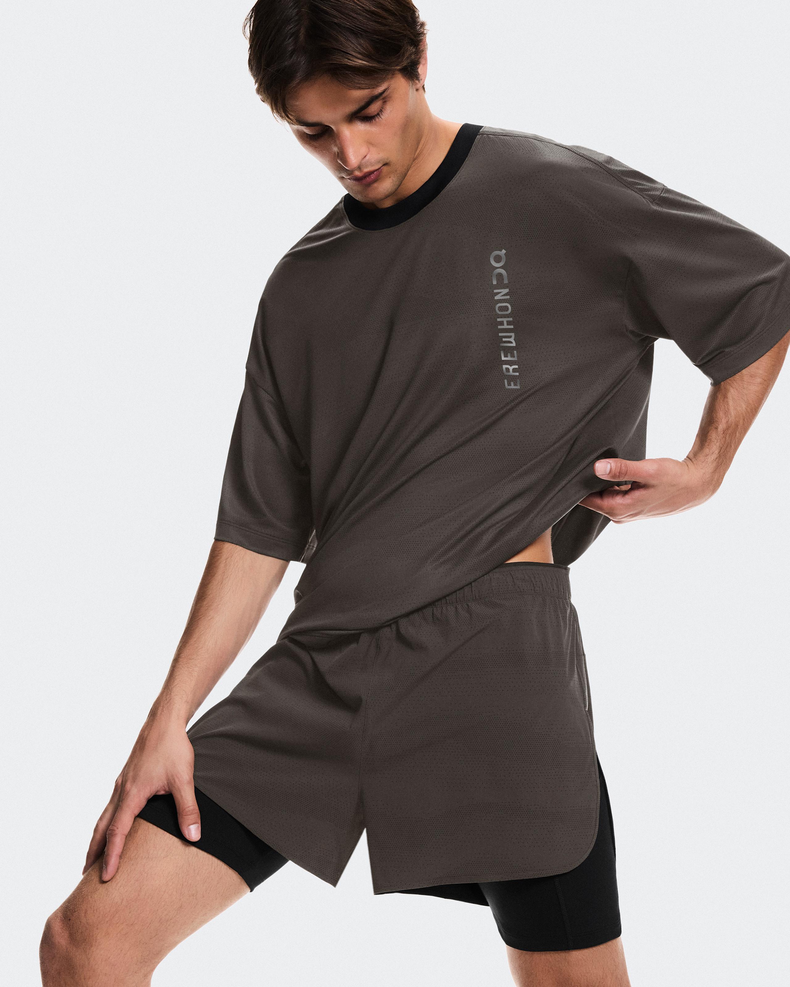 Мужские шорты 2-in-1 Shorts Erewhon, цвет Espresso / Black (эспрессо / чёрный) — фото 3