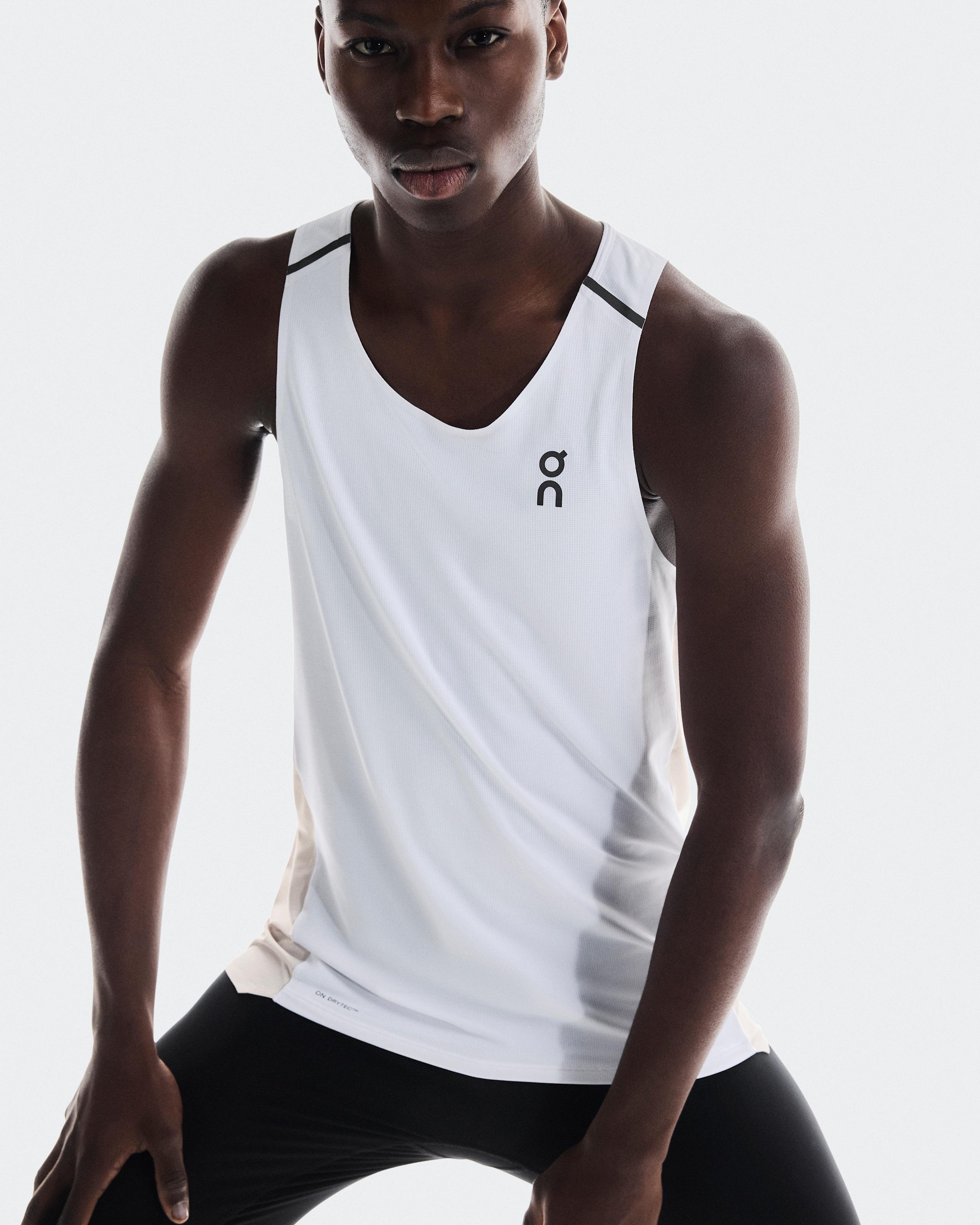 Мужская майка On Performance Tank, White / Silver — фото 3