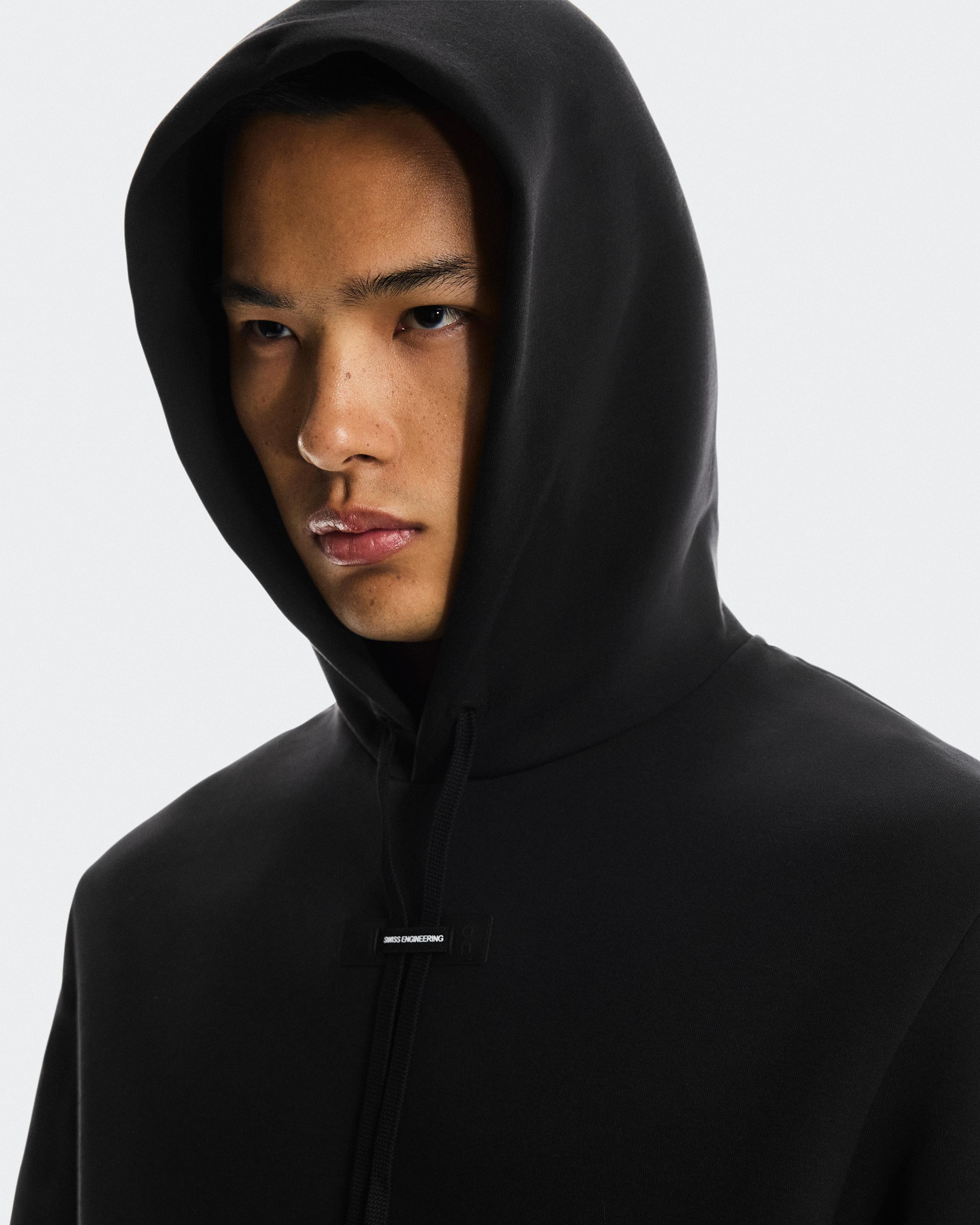 Мужское худи On Focus Tech Hoodie, Black — фото 4