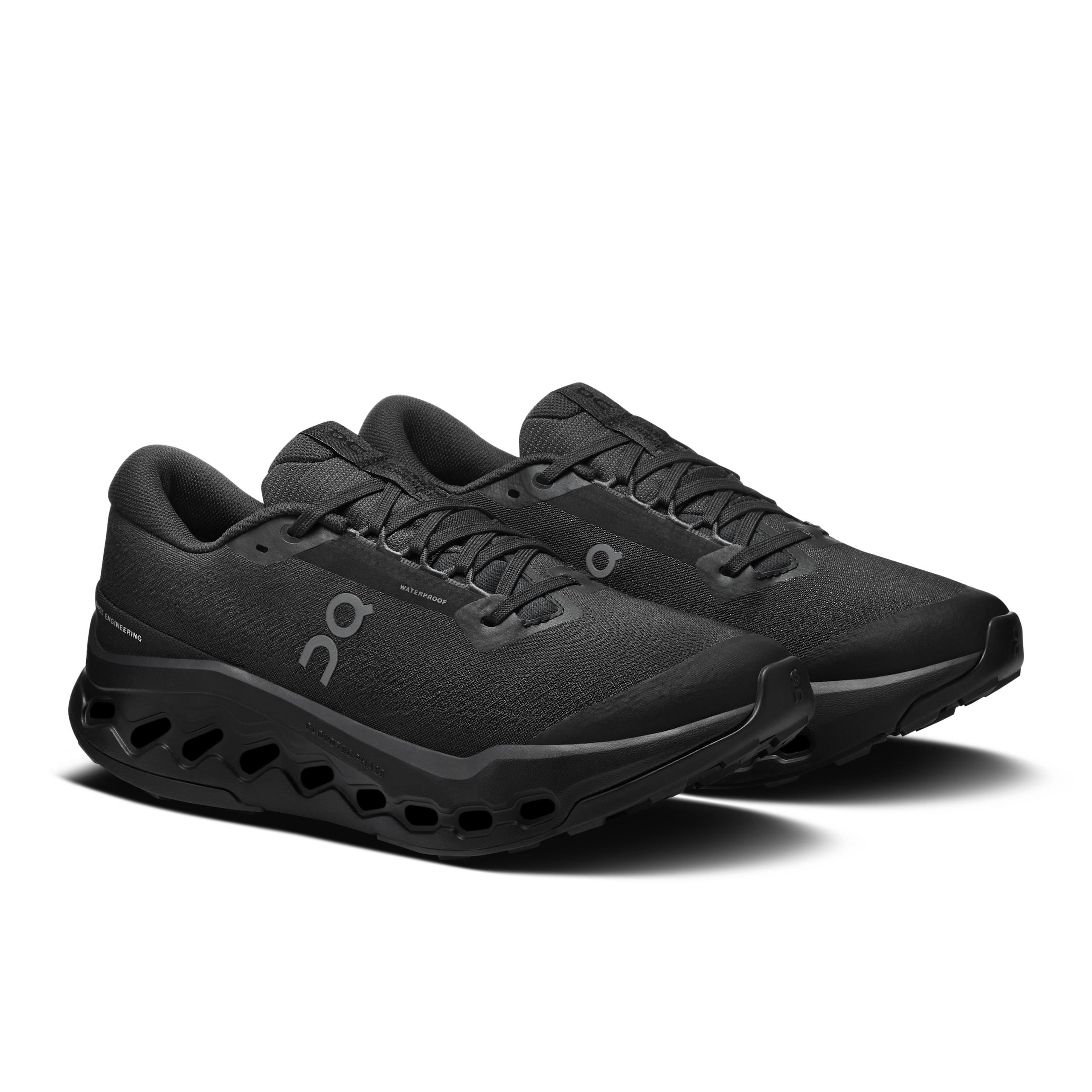 Женские кроссовки On Cloudsurfer Trail 2 Waterproof, Black / Black — фото 6