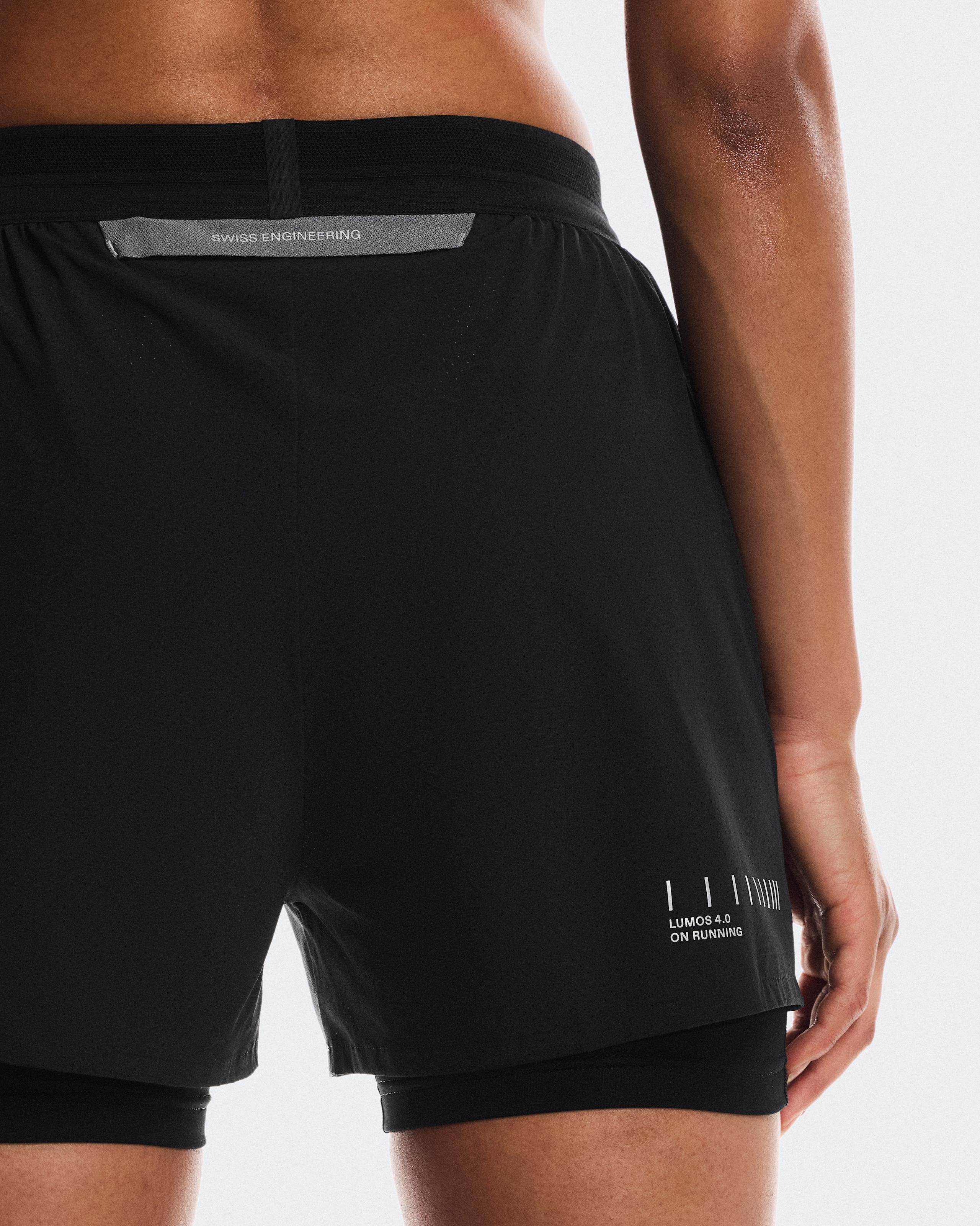 Женские шорты On Performance Shorts Lumos, Eclipse / Black — фото 5