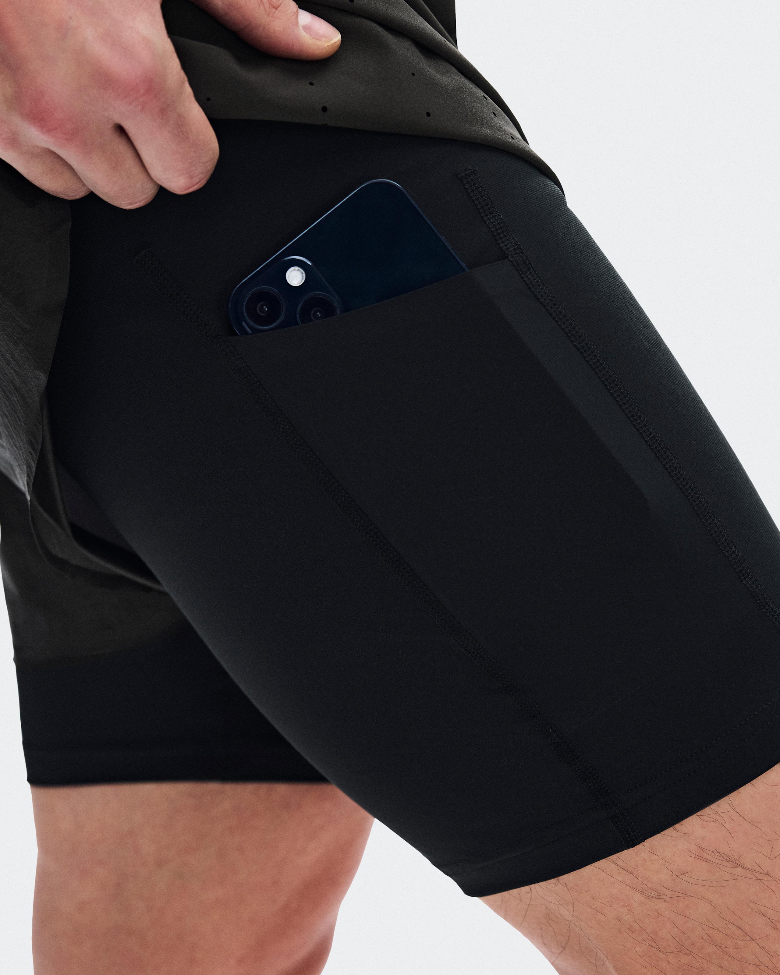 Мужские шорты Zero 2-in-1 Shorts PAF, цвет Molasses / Black (тёмно-коричневый / чёрный) — фото 9
