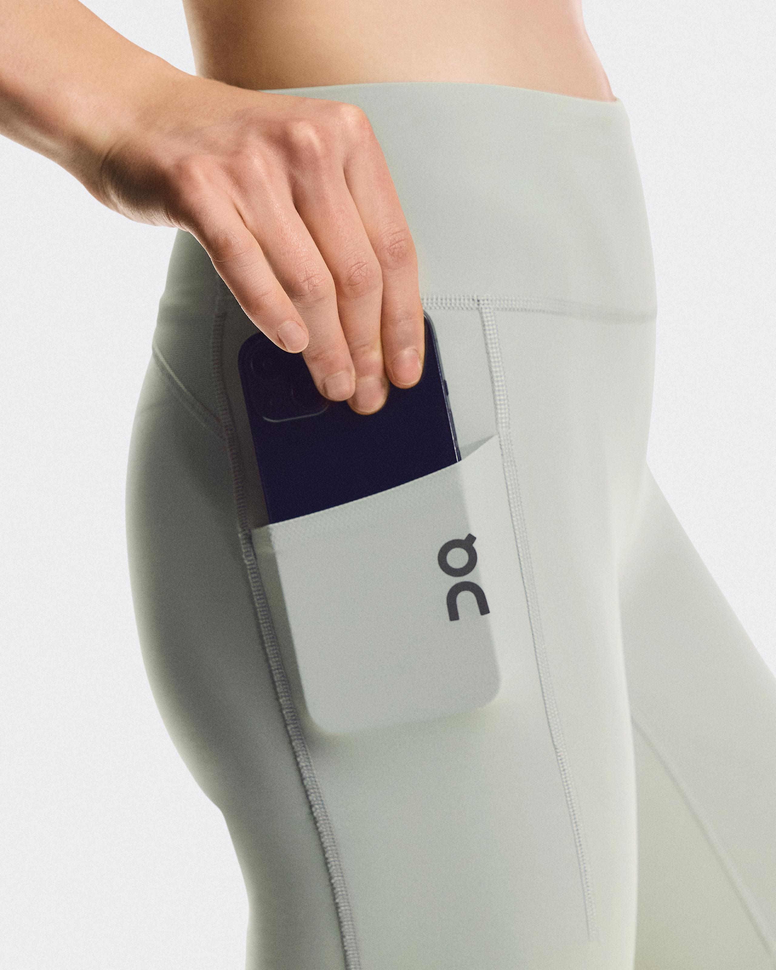 Тайтсы-шорты женские On 8" Performance Tights, цвет оловянный серый (Tin) — фото 6
