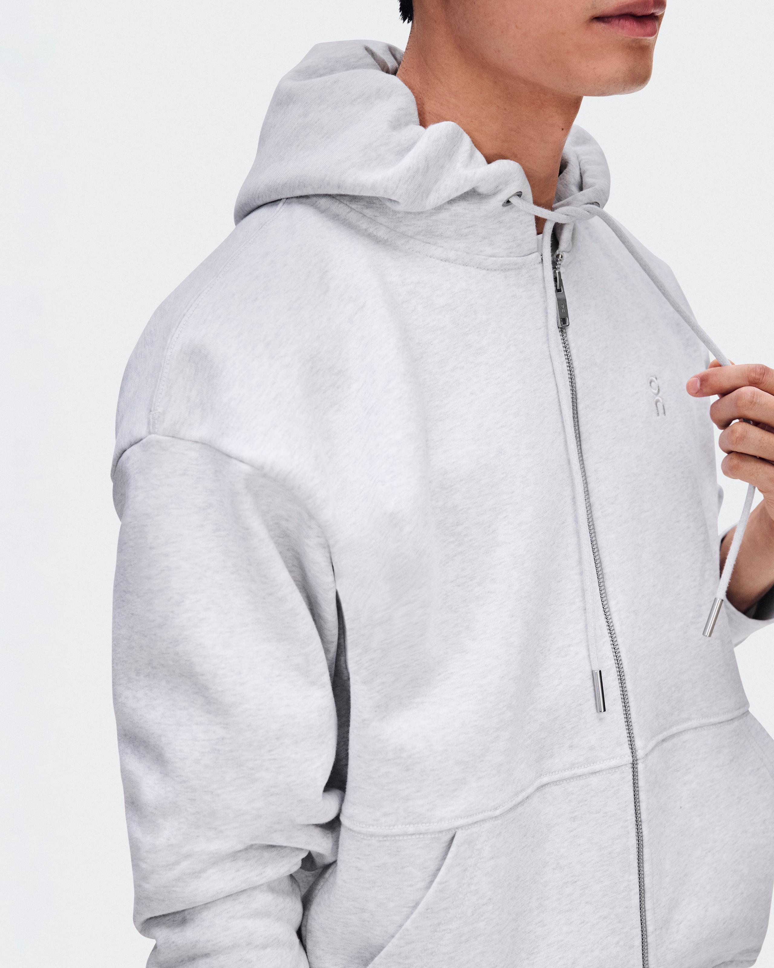 Мужская толстовка On Club Collective Full Zip Hoodie, серо-коричневый Crater — фото 2