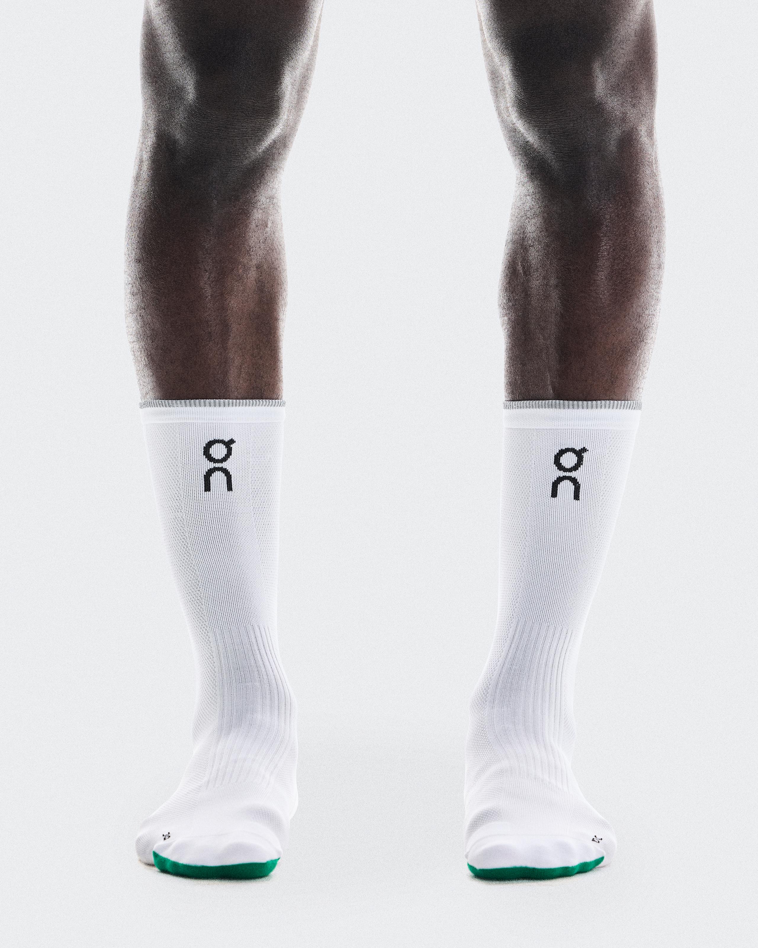 Elite Run Sock High White | Ivory