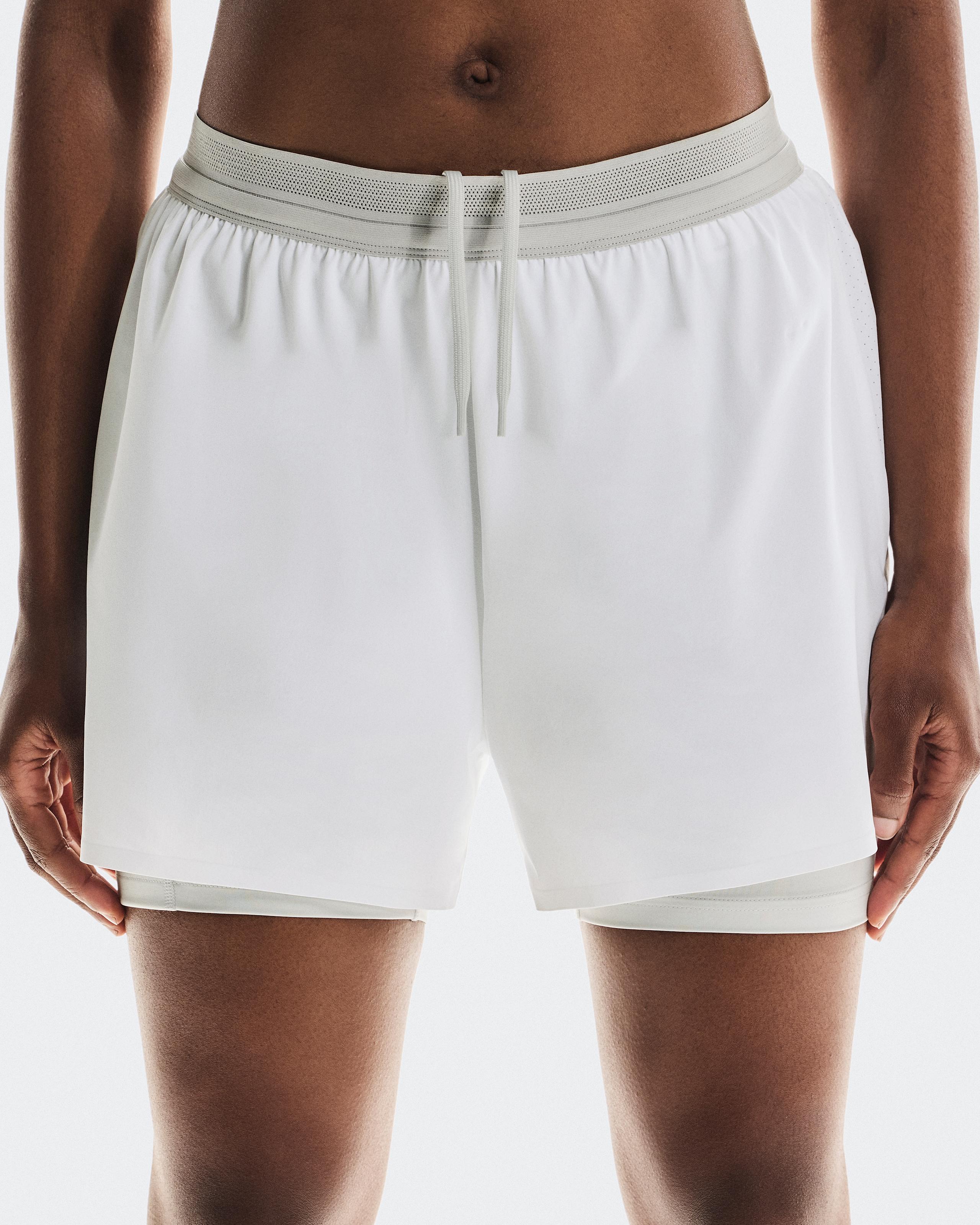 Женские шорты 3" Performance 2/1 Shorts, цвет White / Glacier (белый / ледниковый) — фото 4