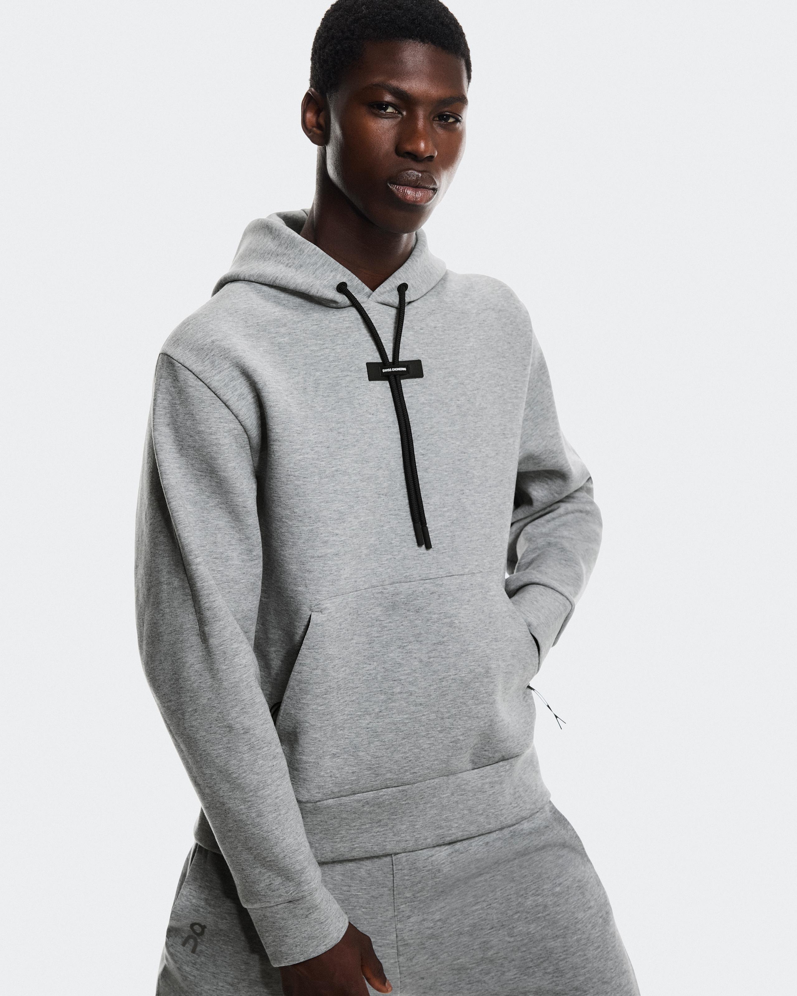 Мужское худи On Focus Tech Hoodie, Basalt — фото 3