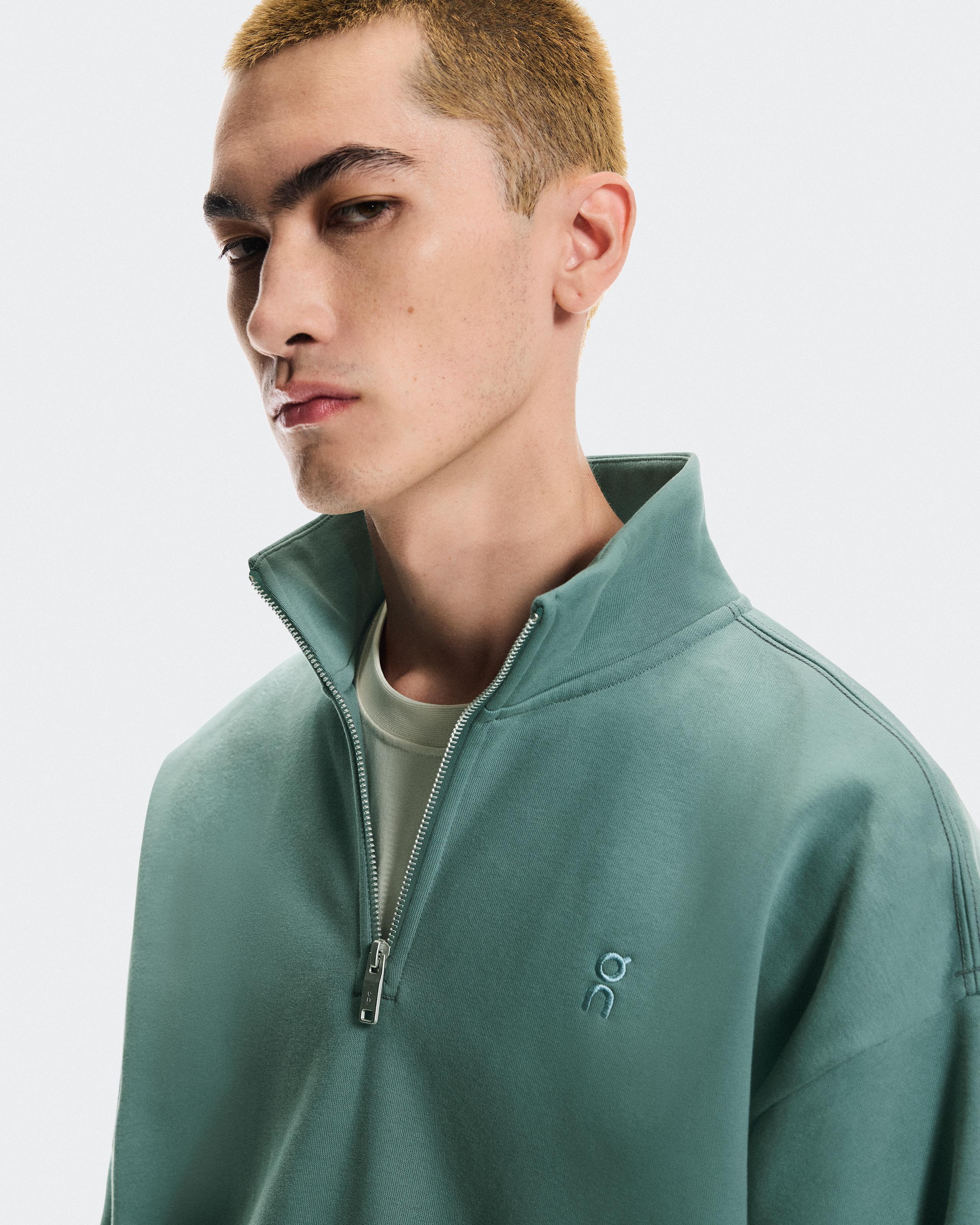 Мужская кофта на молнии On Club Collective 1/4 Zip, Tide — фото 4