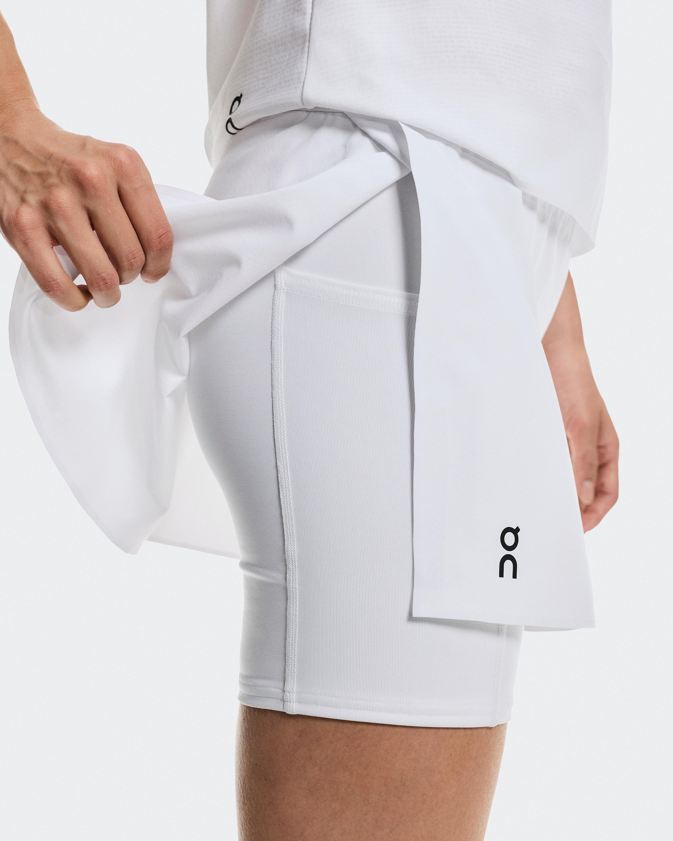 Женская юбка On Court Skirt Split, White — фото 5