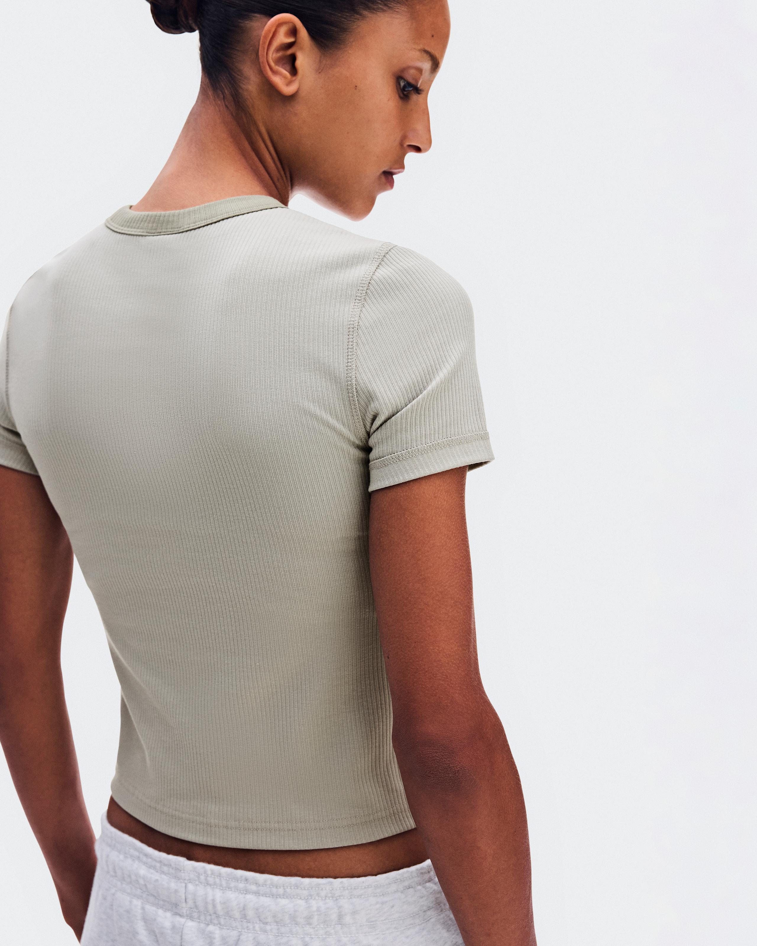 Женская футболка On All-Day Ribbed T-Shirt, Brume — фото 5