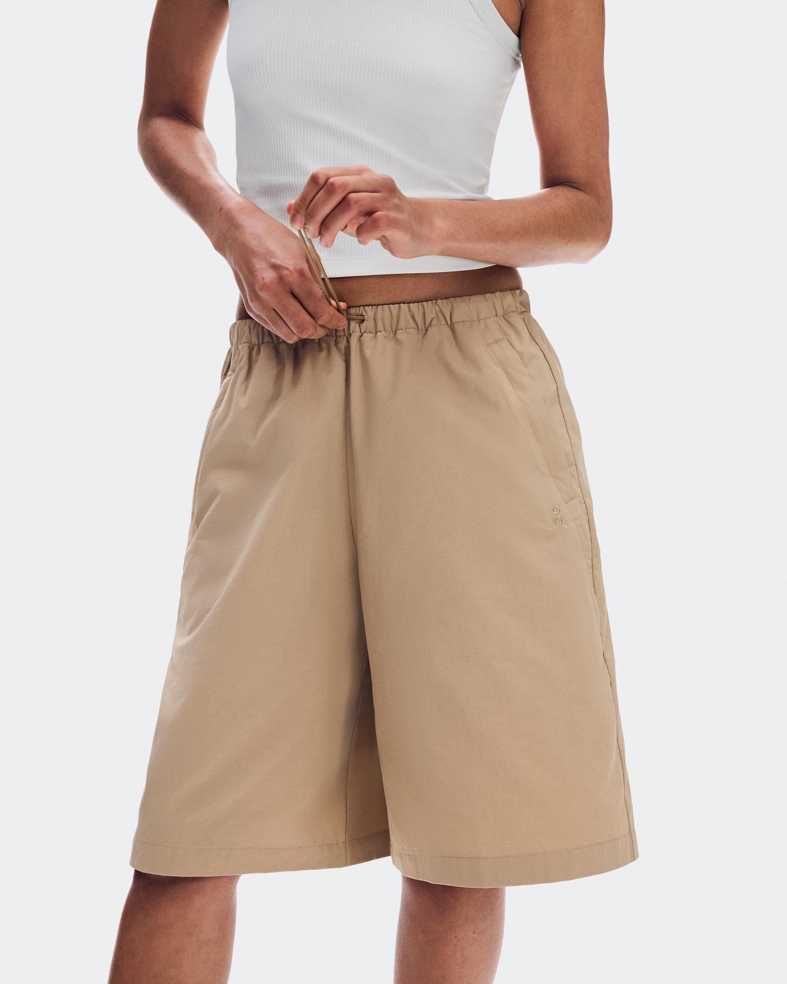 Шорты женские On Bermuda Shorts (бежевый) — фото 2
