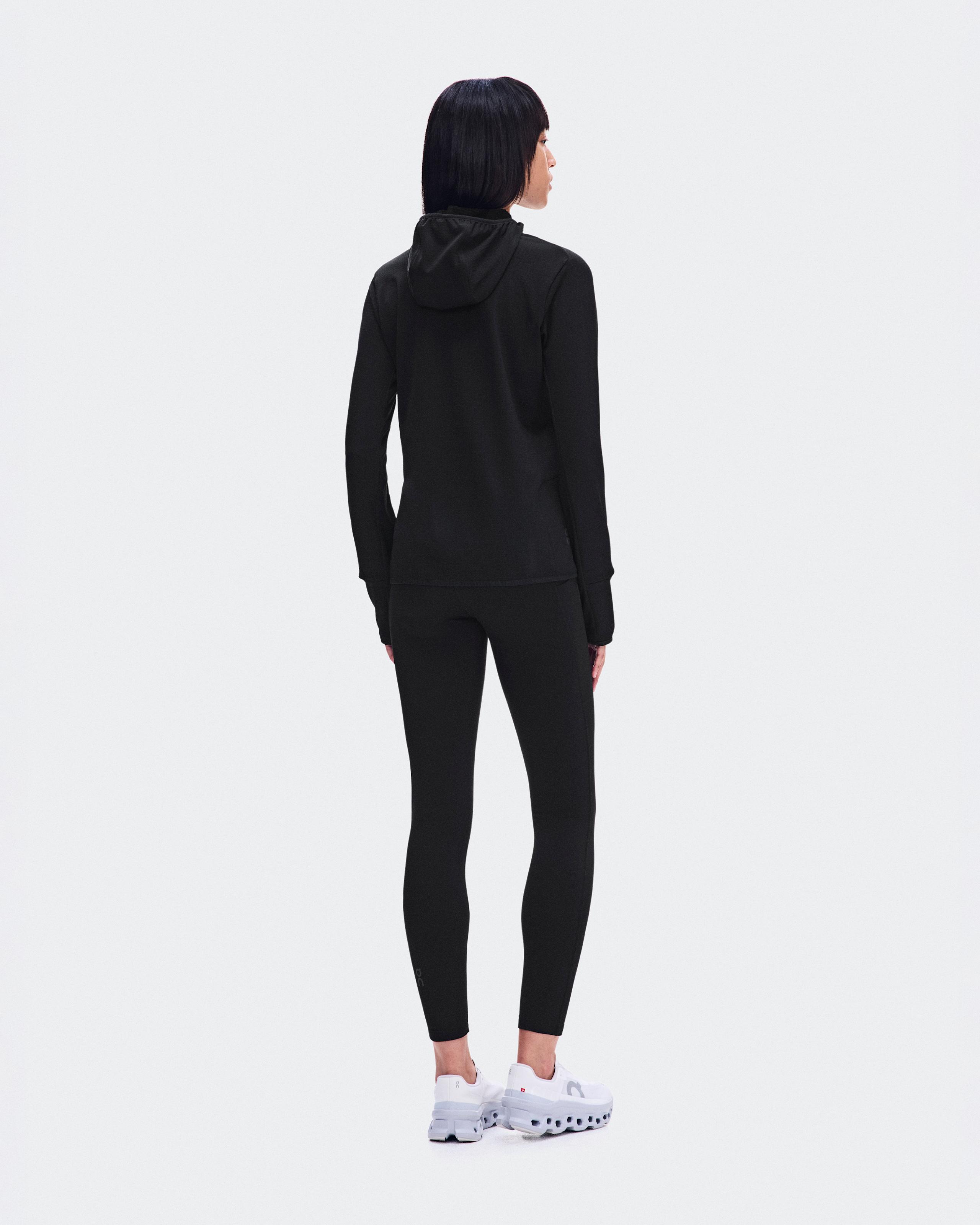 Женское беговое худи On Climate Zip Hoodie, Black — фото 3