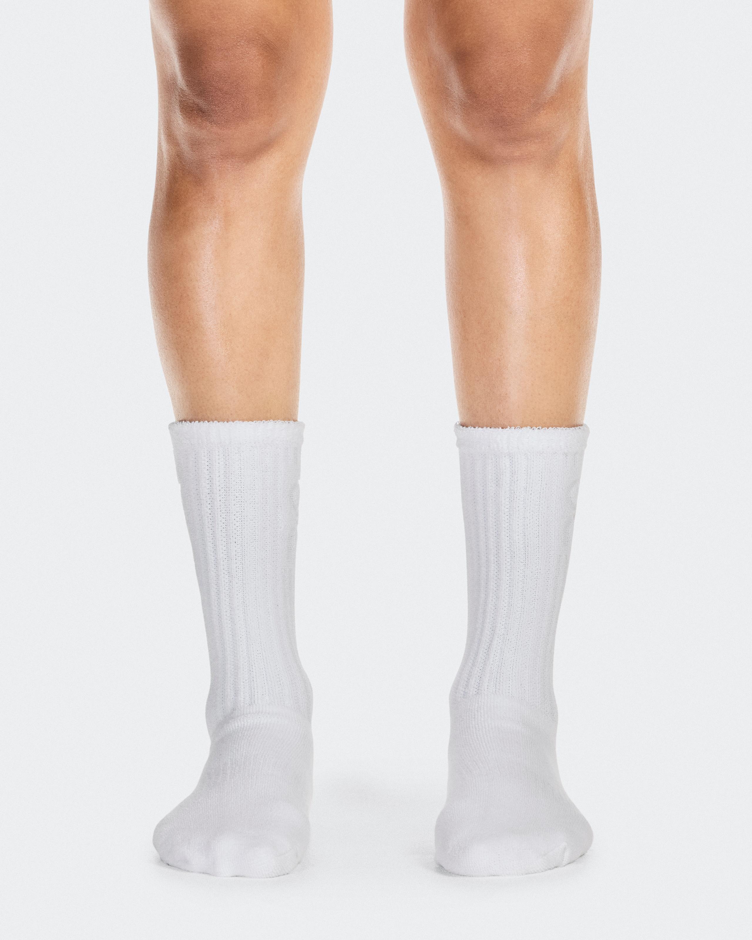 Terry Sock High White