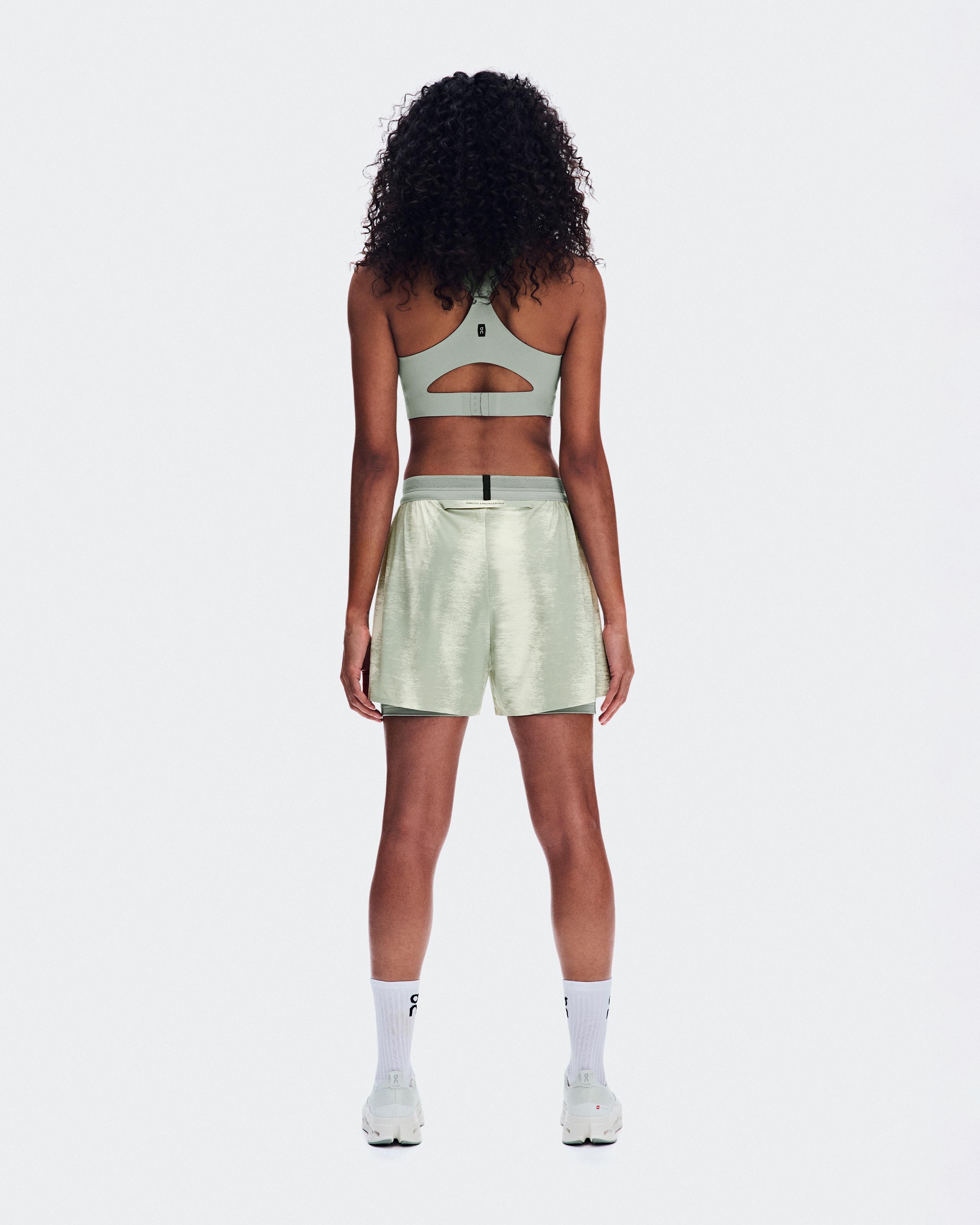 Женские шорты On Performance Shorts Terra, Seedling / Tin — фото 3