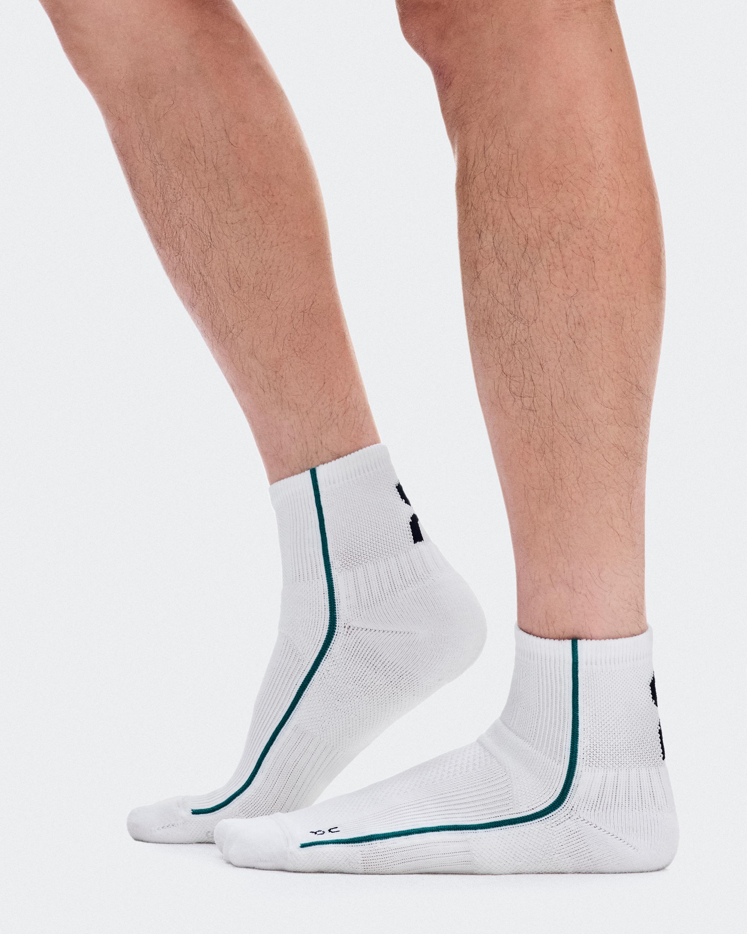 Носки On Court Sock Mid, White / Neem — фото 2