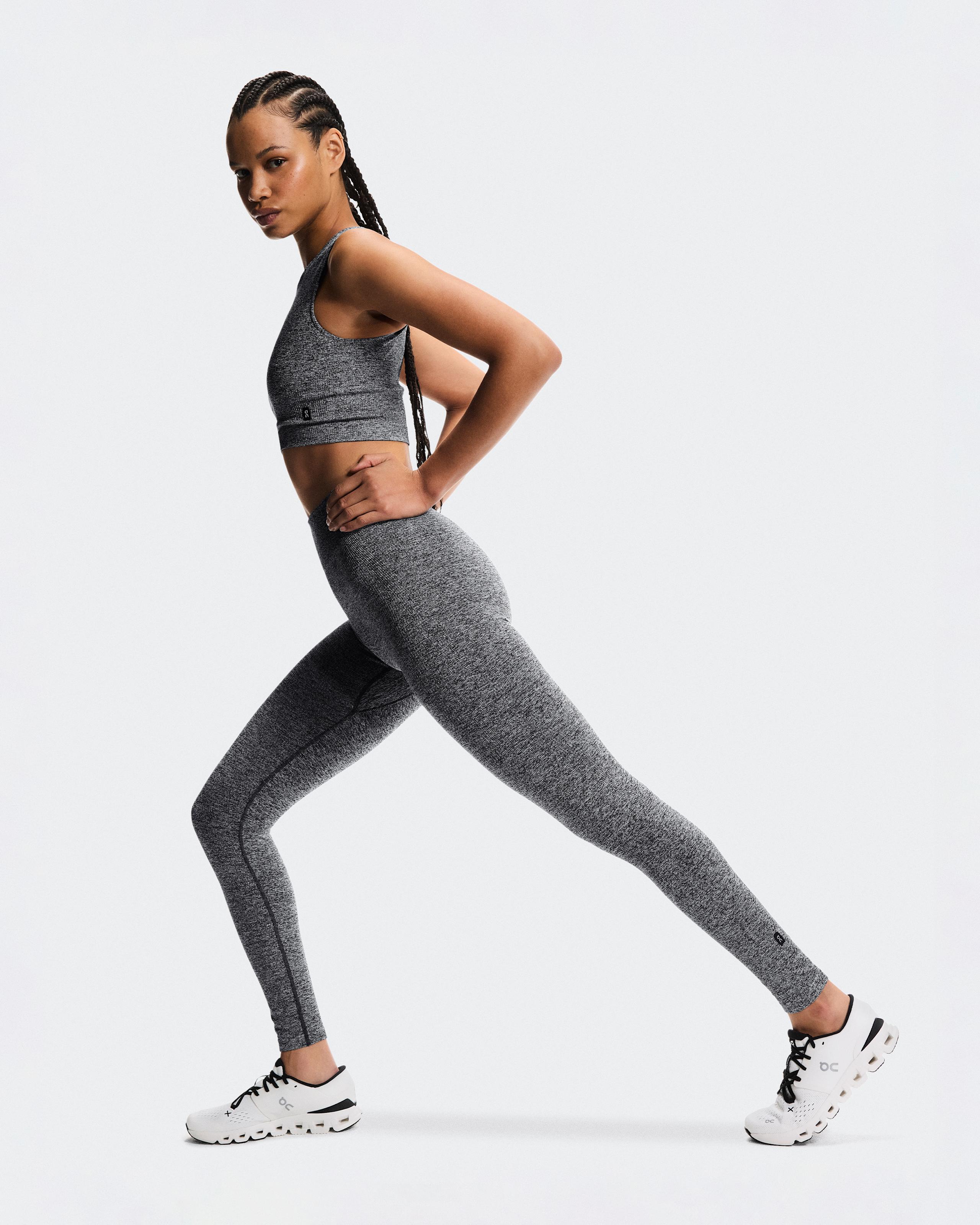 Женские легинсы On Studio Knit Leggings, Graphite Heather — фото 6