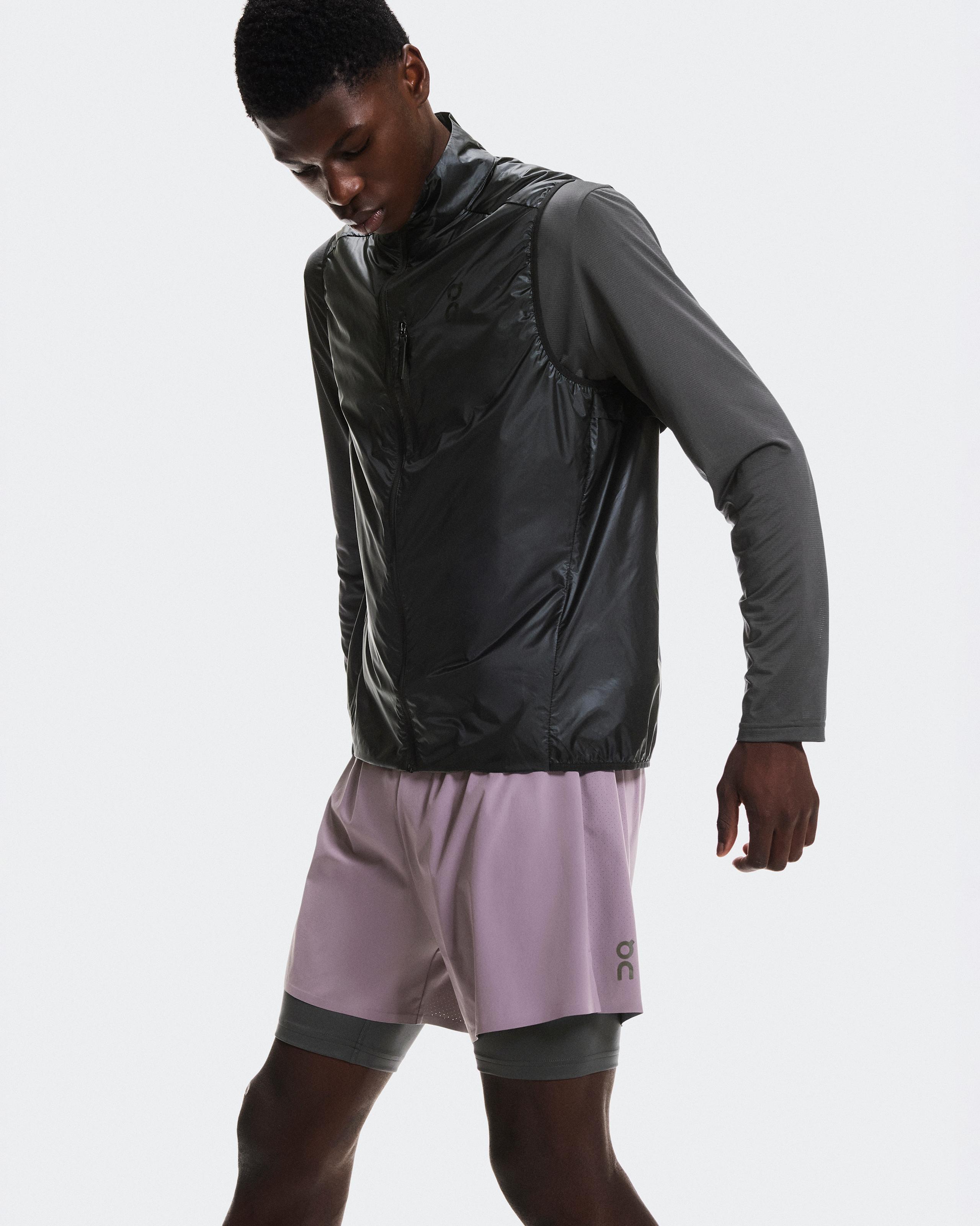Мужские шорты 5" Performance 2/1 Shorts, ежевичный с графитовым — фото 3