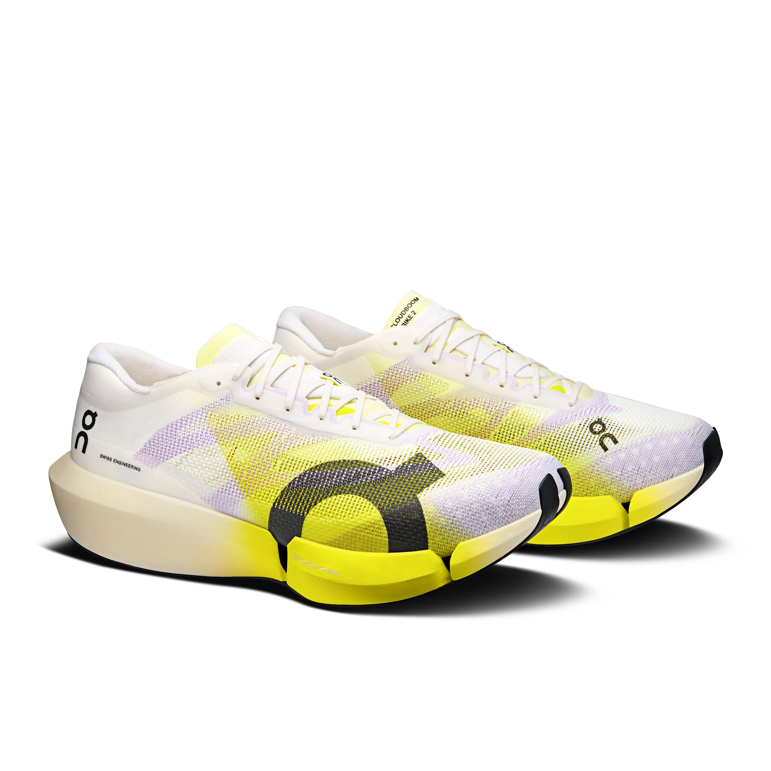 Кроссовки On Cloudboom Strike 2 унисекс, белый/лайм — фото 6