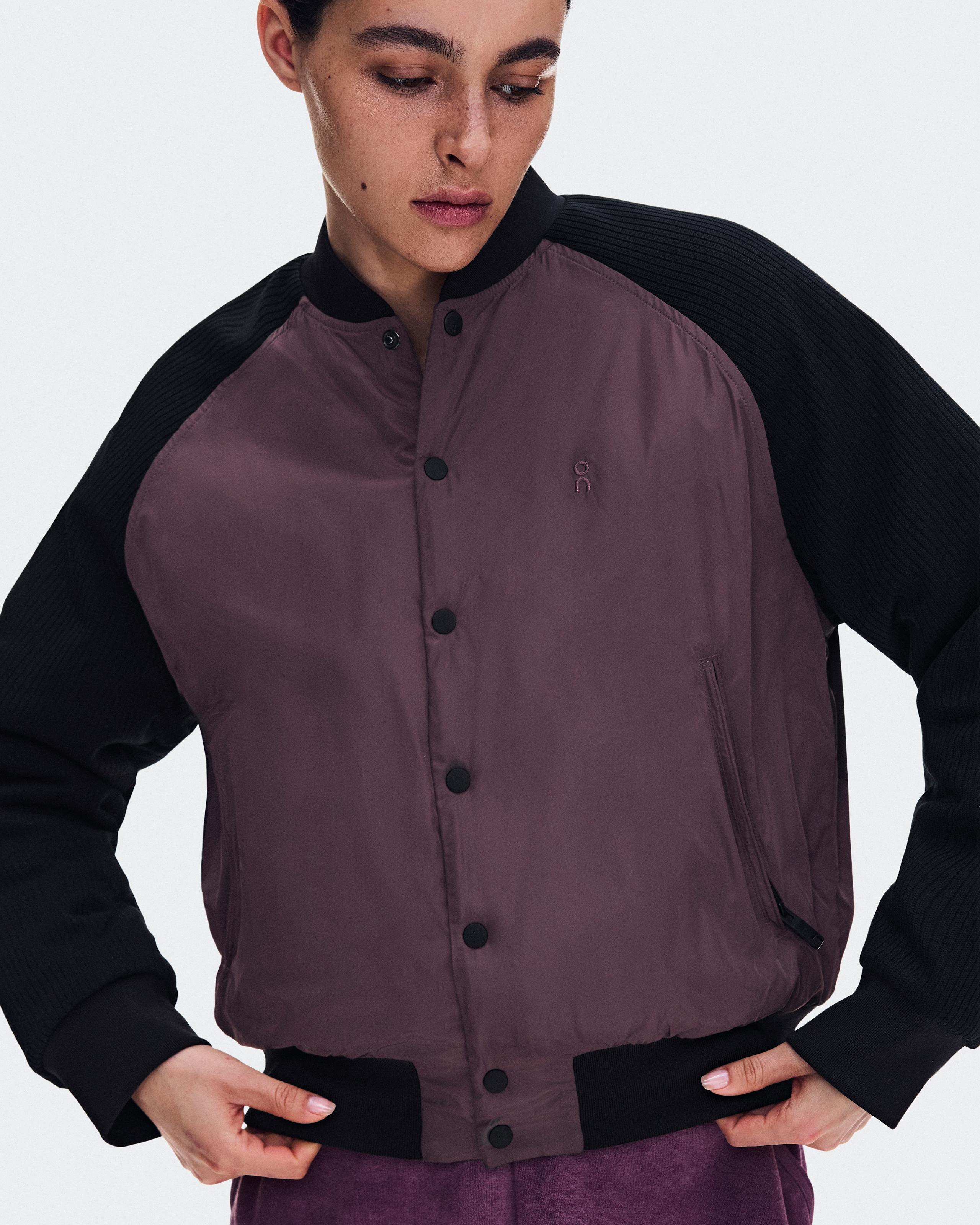 Женская куртка On Courtside Bomber, Mulberry / Black — фото 2