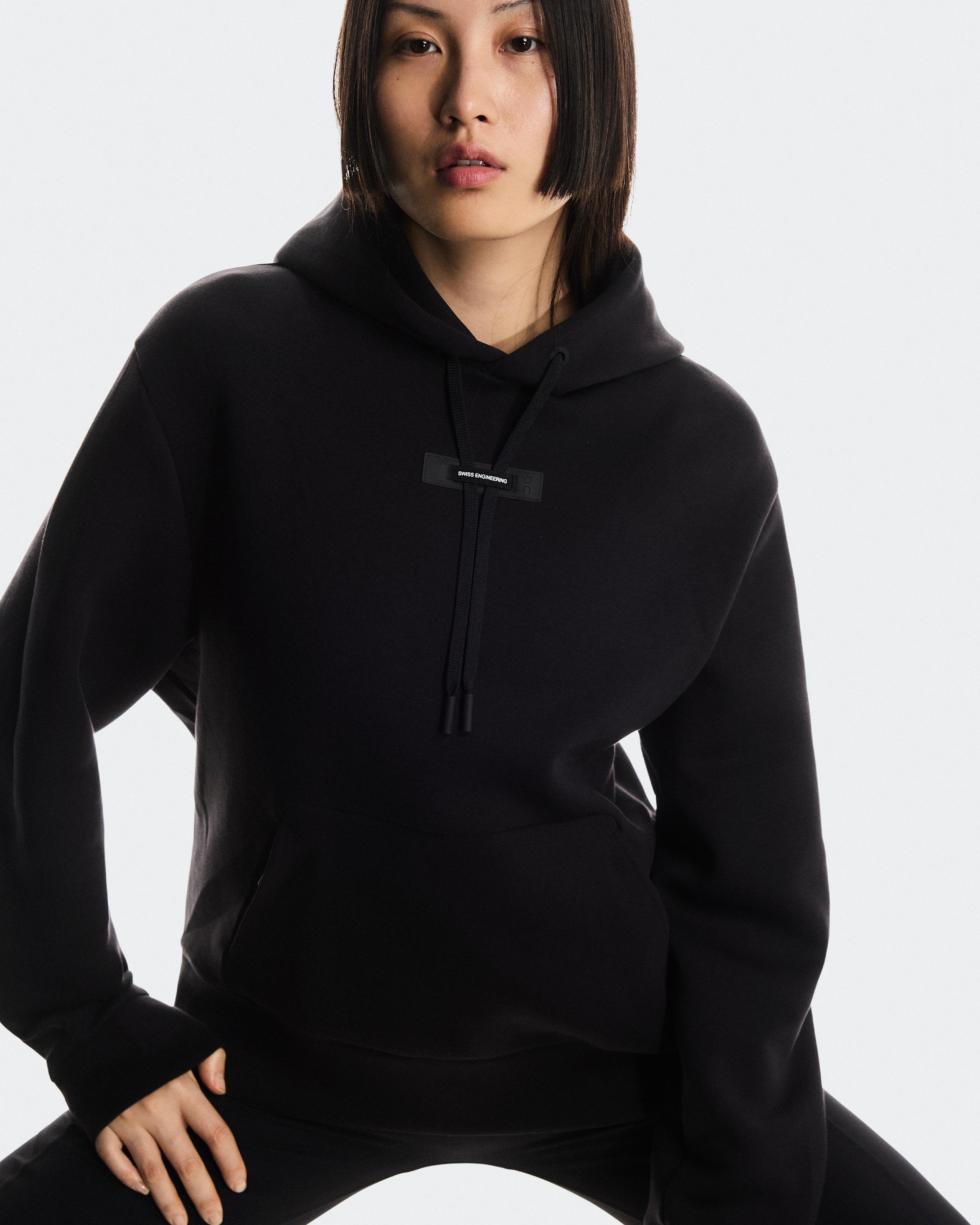 Женское худи On Focus Tech Hoodie, Black — фото 3