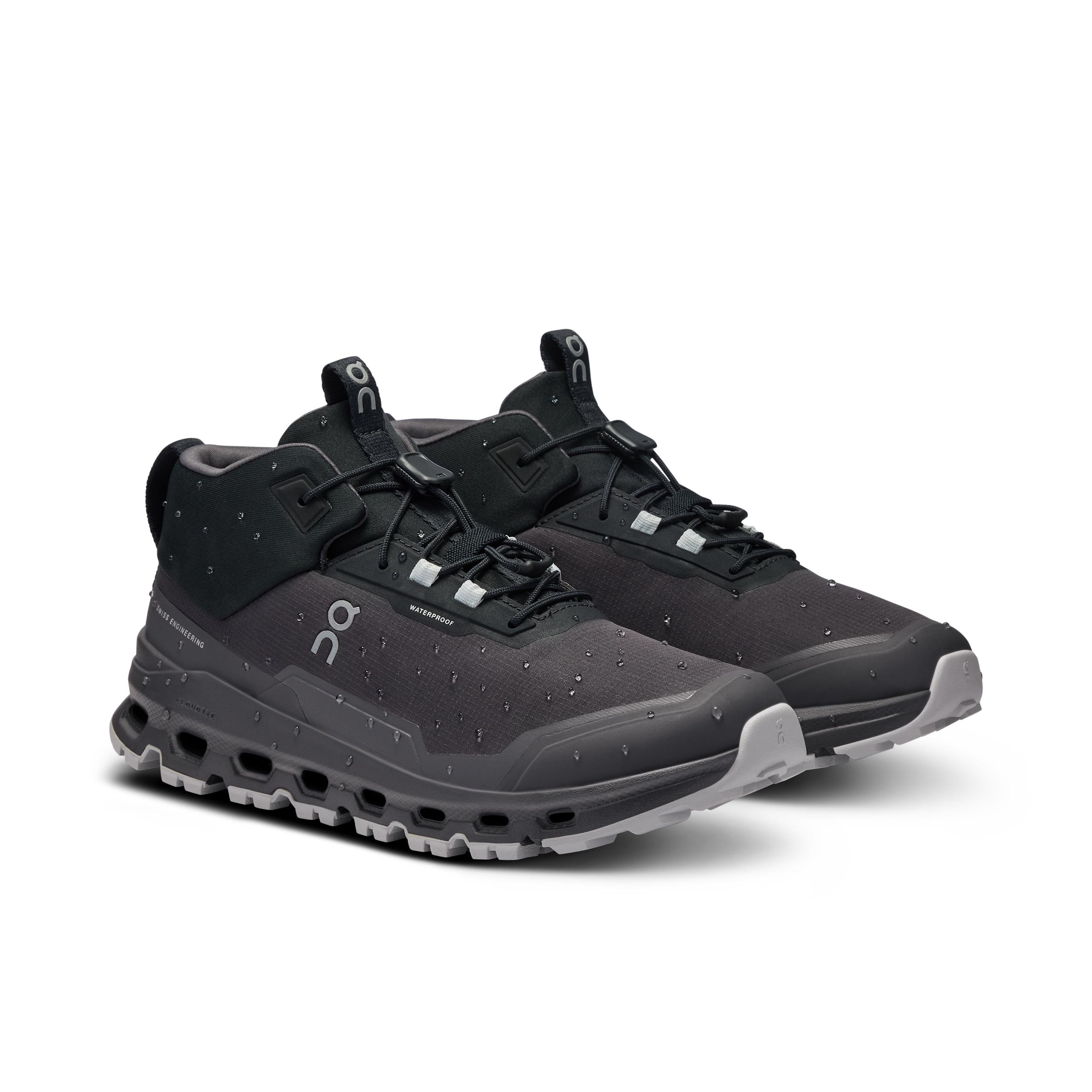 Кроссовки On Cloudhero Mid Waterproof, чёрные с графитовым — фото 6