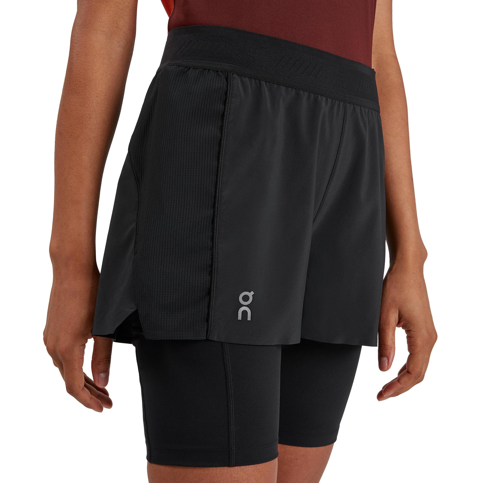 Шорты женские On Active Shorts, цвет чёрный (Black) — фото 4