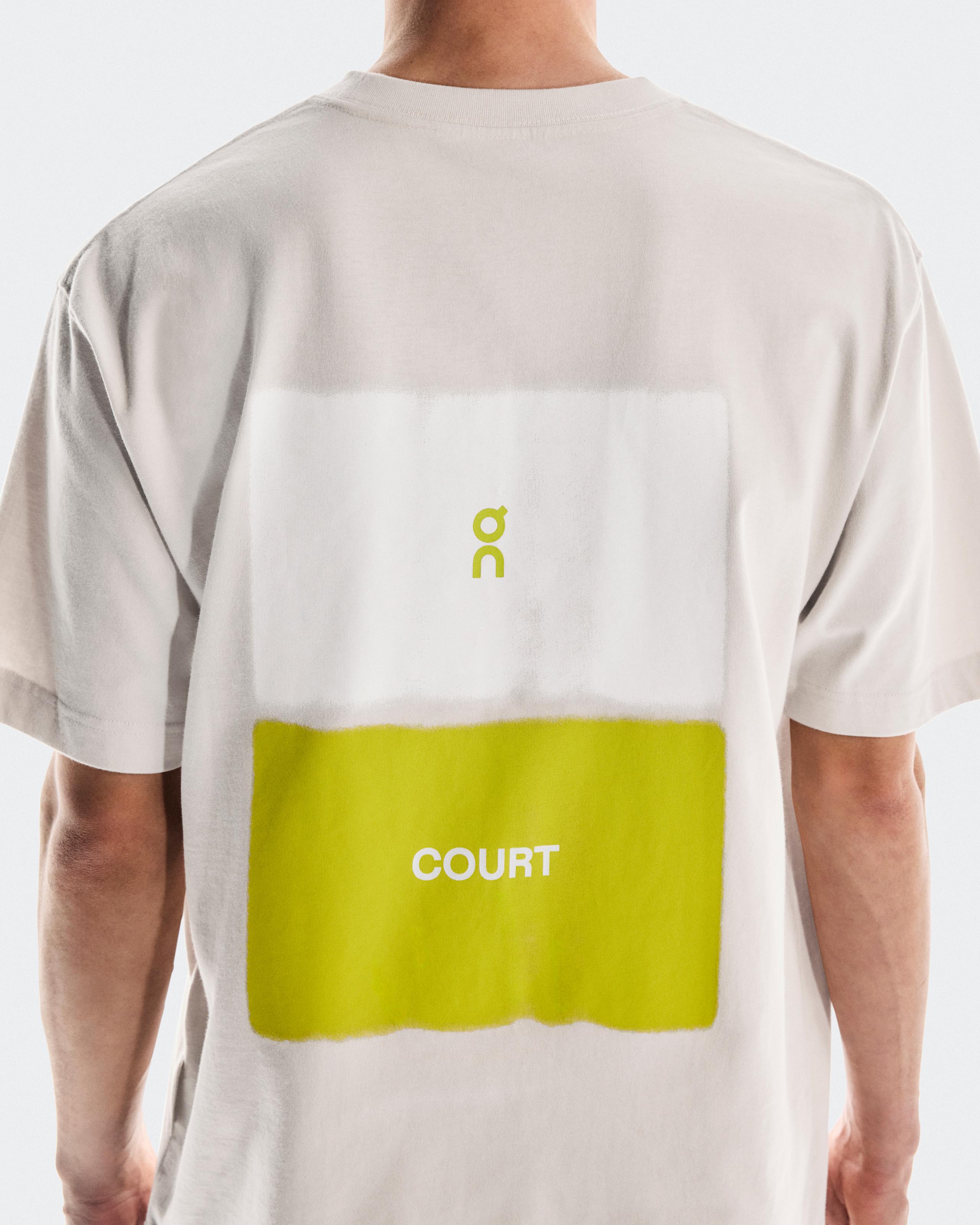 Мужская футболка On Club-T Graphic Tennis, Silver — фото 4