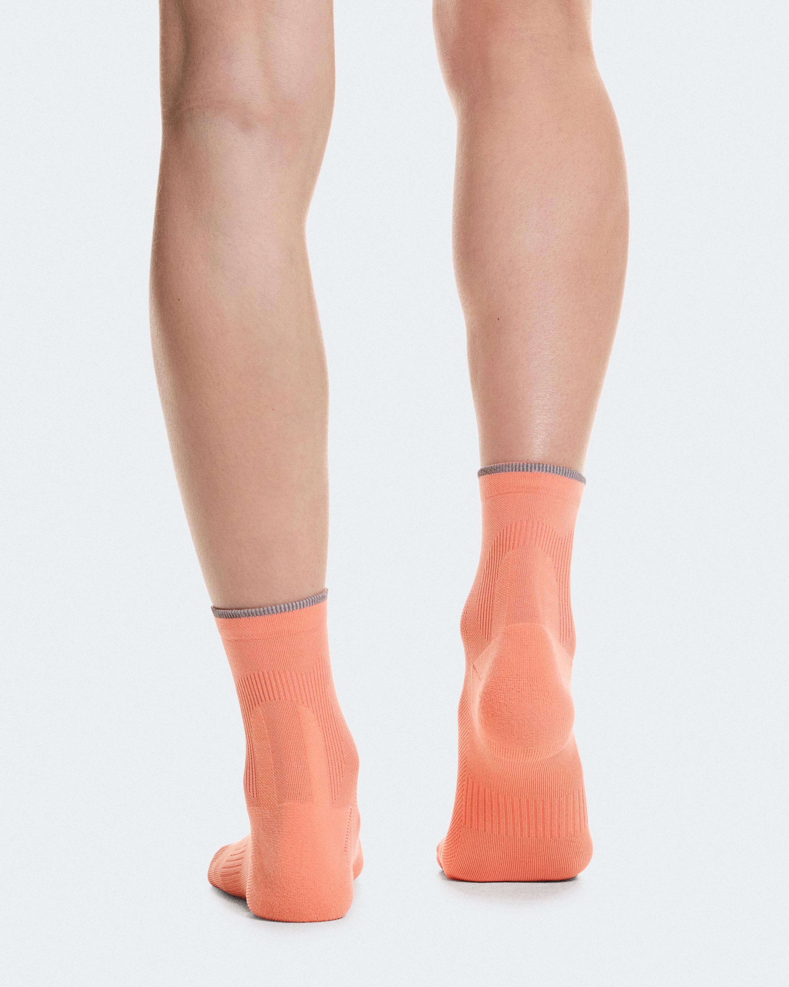 Носки Elite Run Sock Mid, оранжево-коралловые — фото 3
